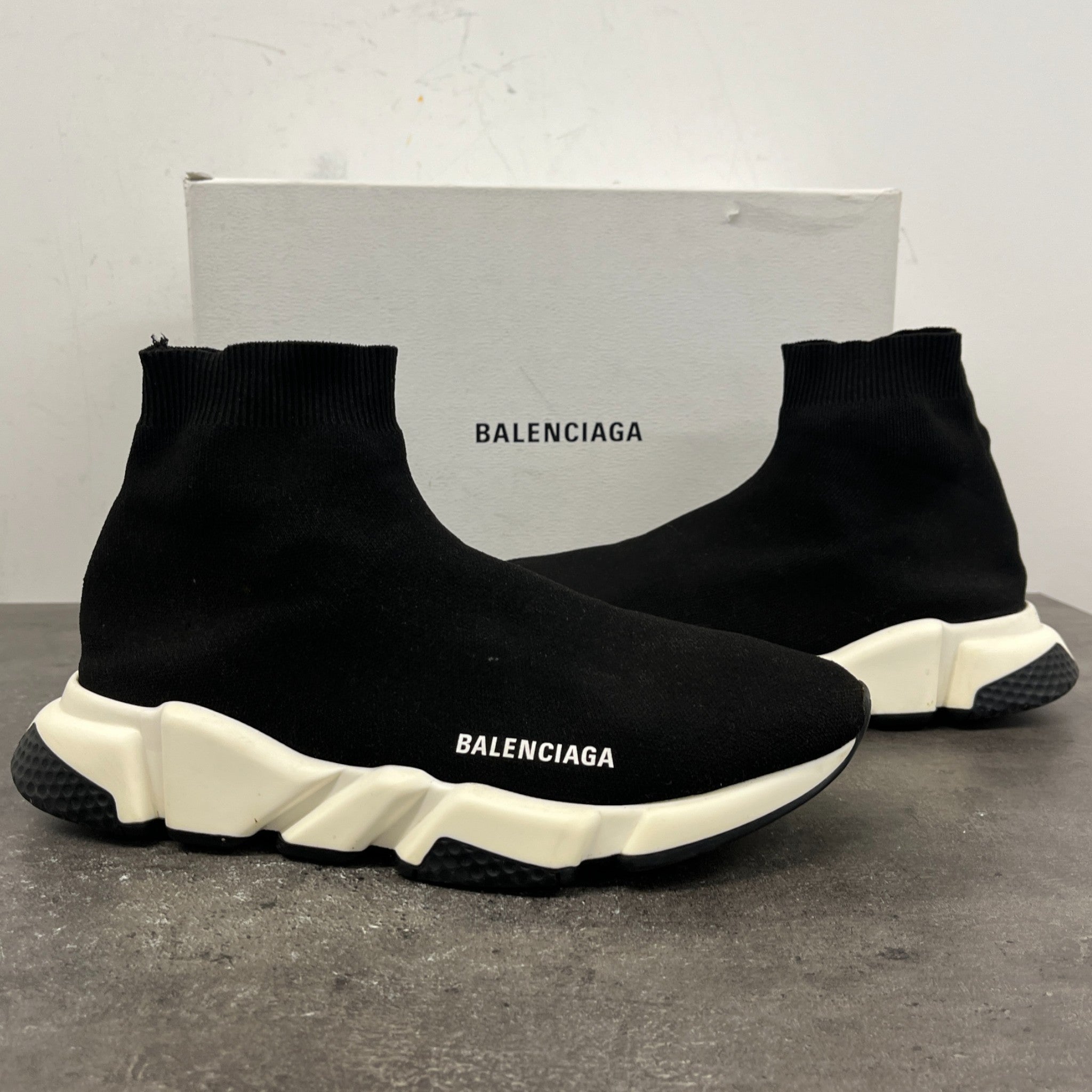 Men's Speed Sock High Trainers Black Size EU 42 / UK 8