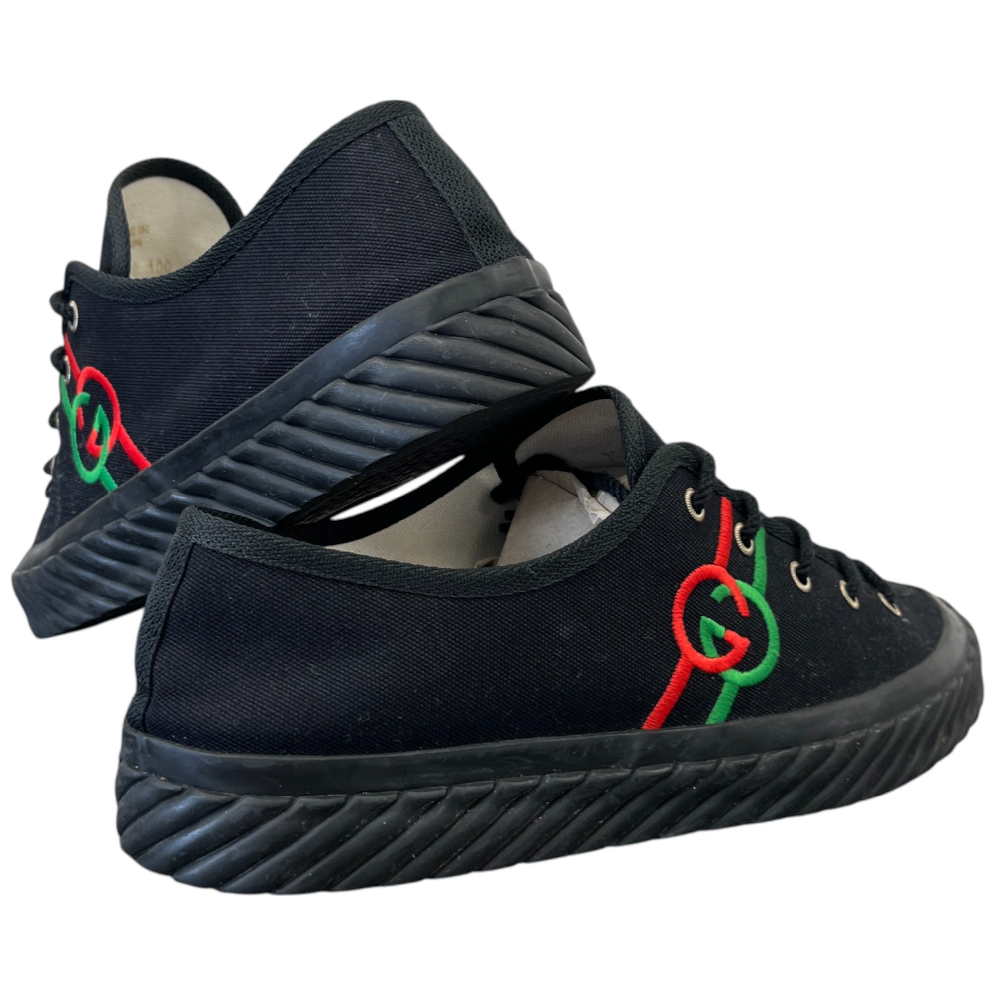 Men's Interlocking G Low Trainers Black Size EU 42 / UK 8