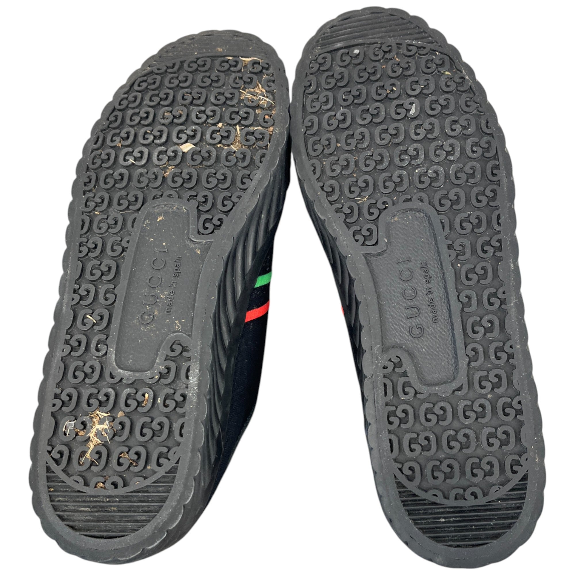 Men's Interlocking G Low Trainers Black Size EU 42 / UK 8