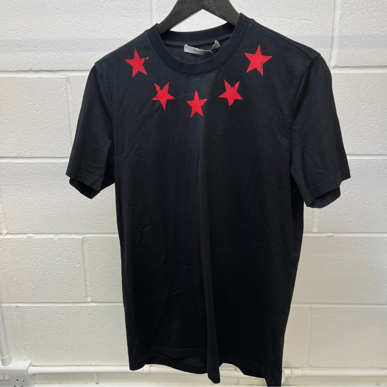 Men's Star Logo T-Shirt Black Size S