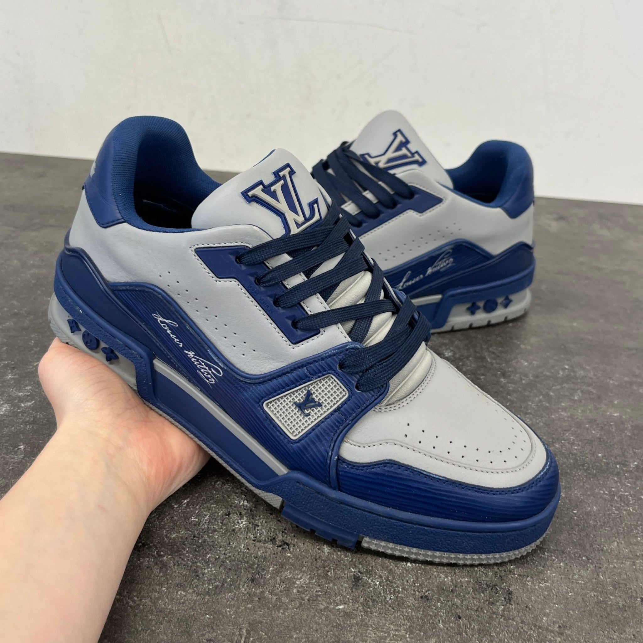 Men's Lv Low Trainers Blue Size EU 40 / UK 6