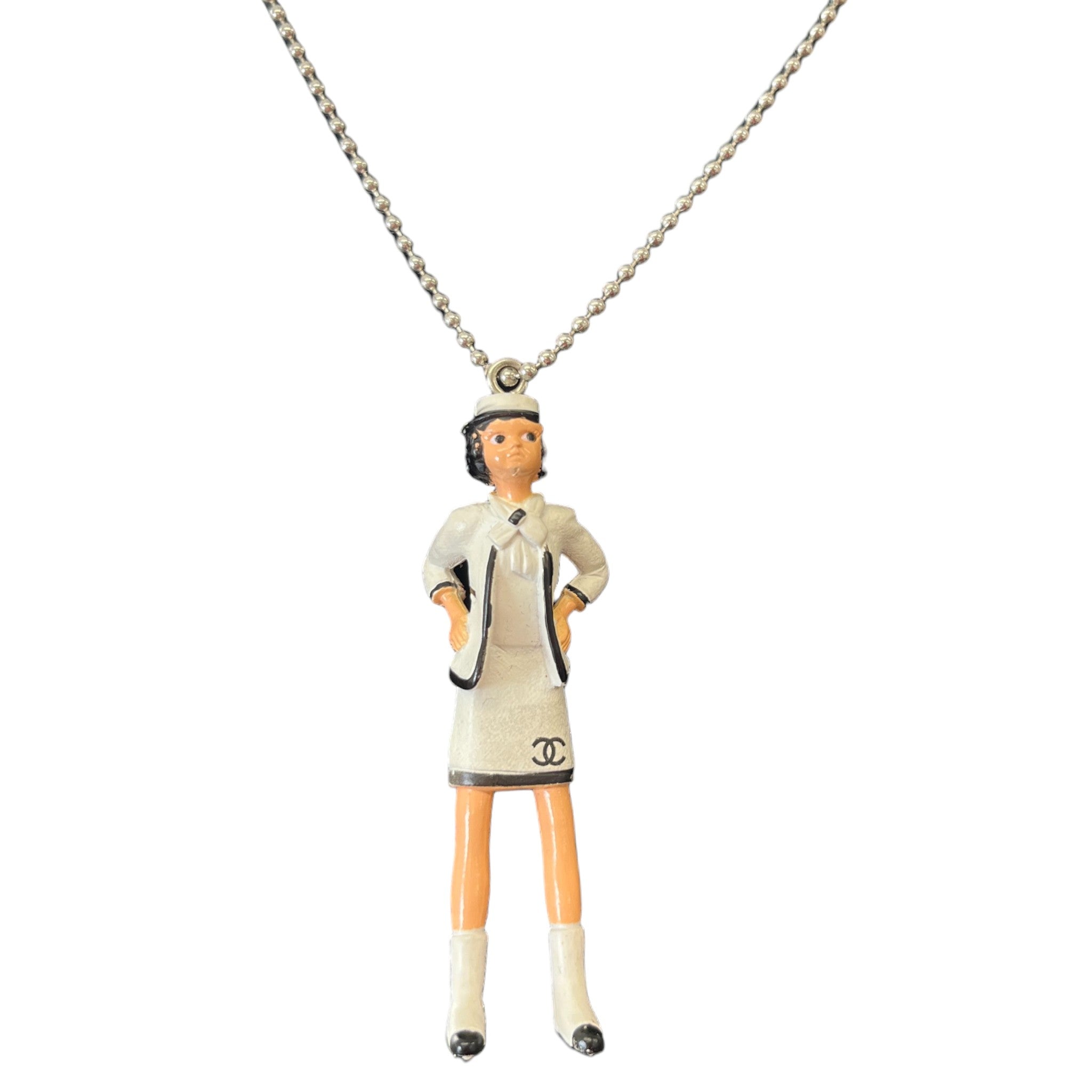 Women's Mademoiselle Doll Necklace White