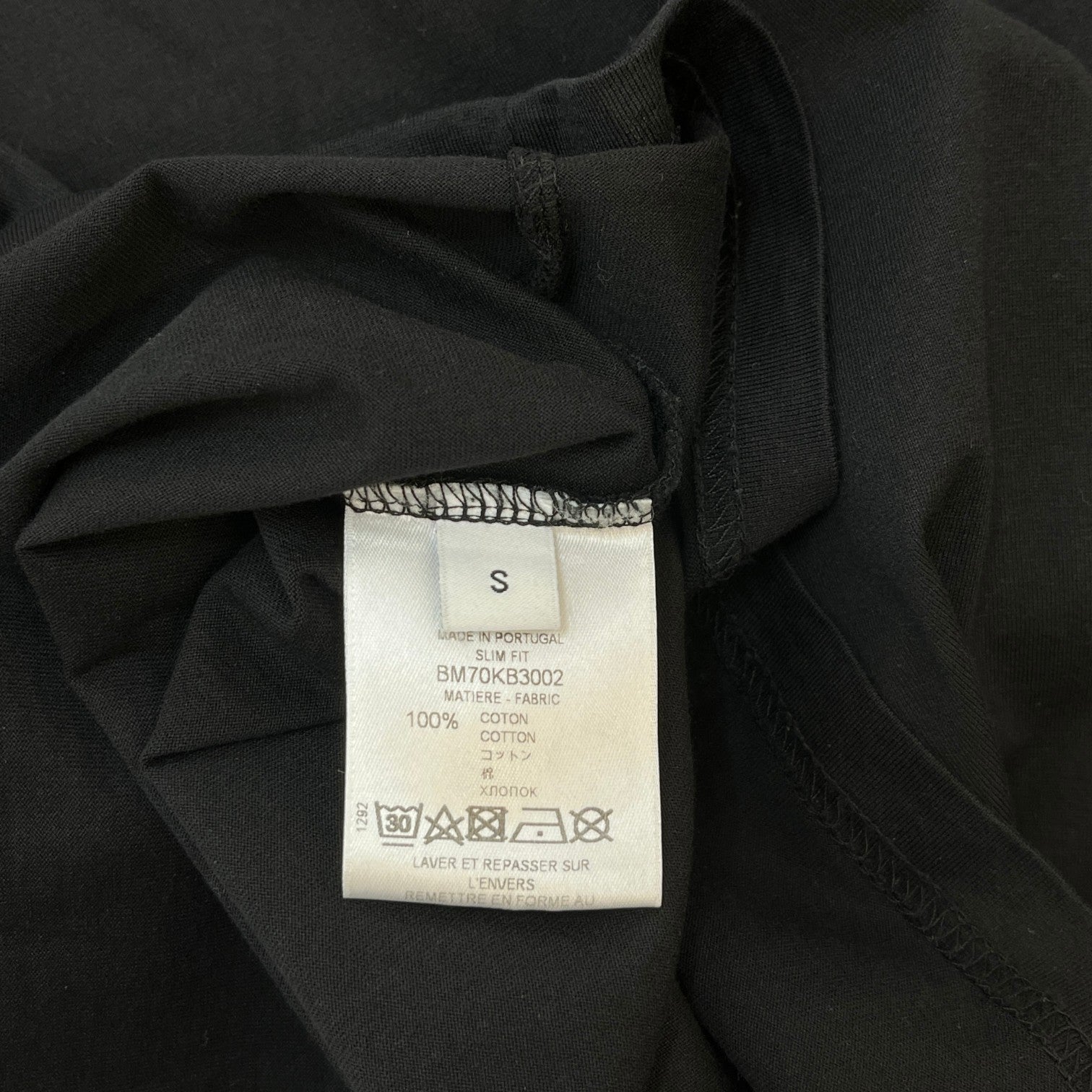 Men's Star Logo T-Shirt Black Size S