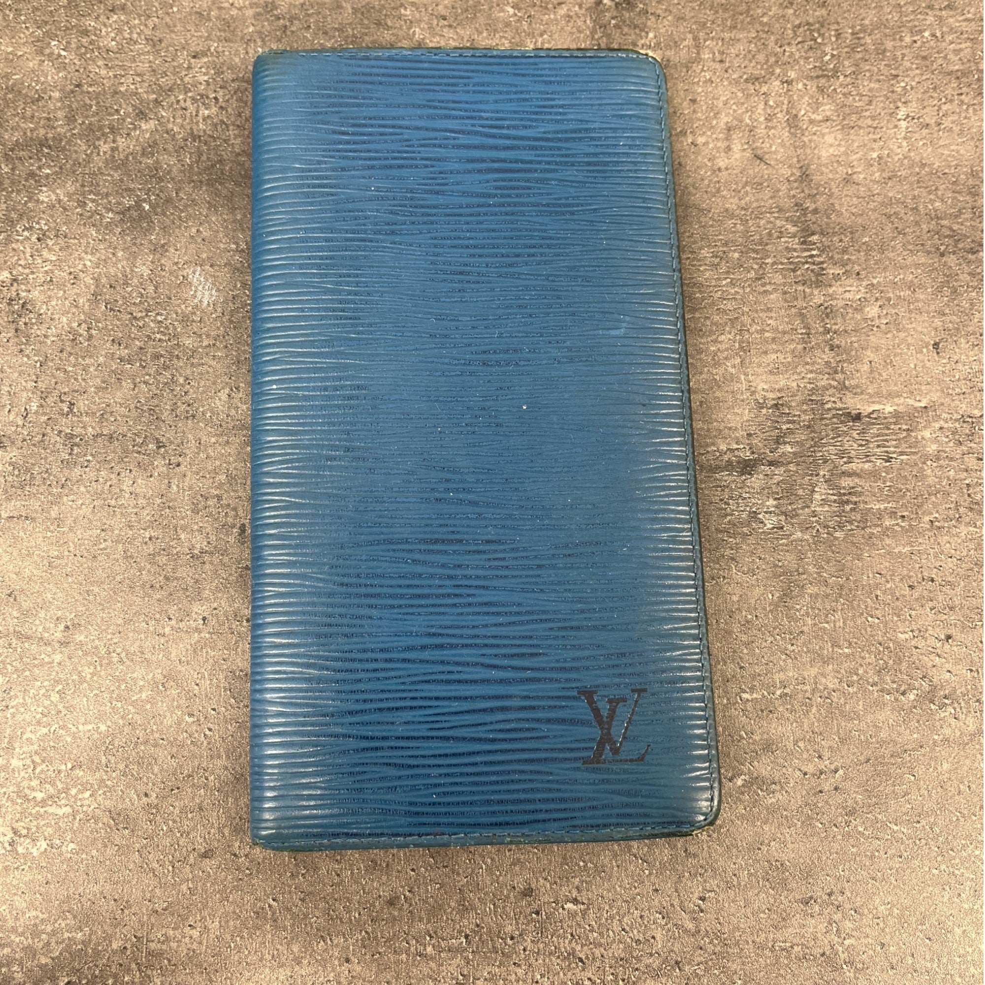 Men's Epi Pocket Agenda Wallet Blue
