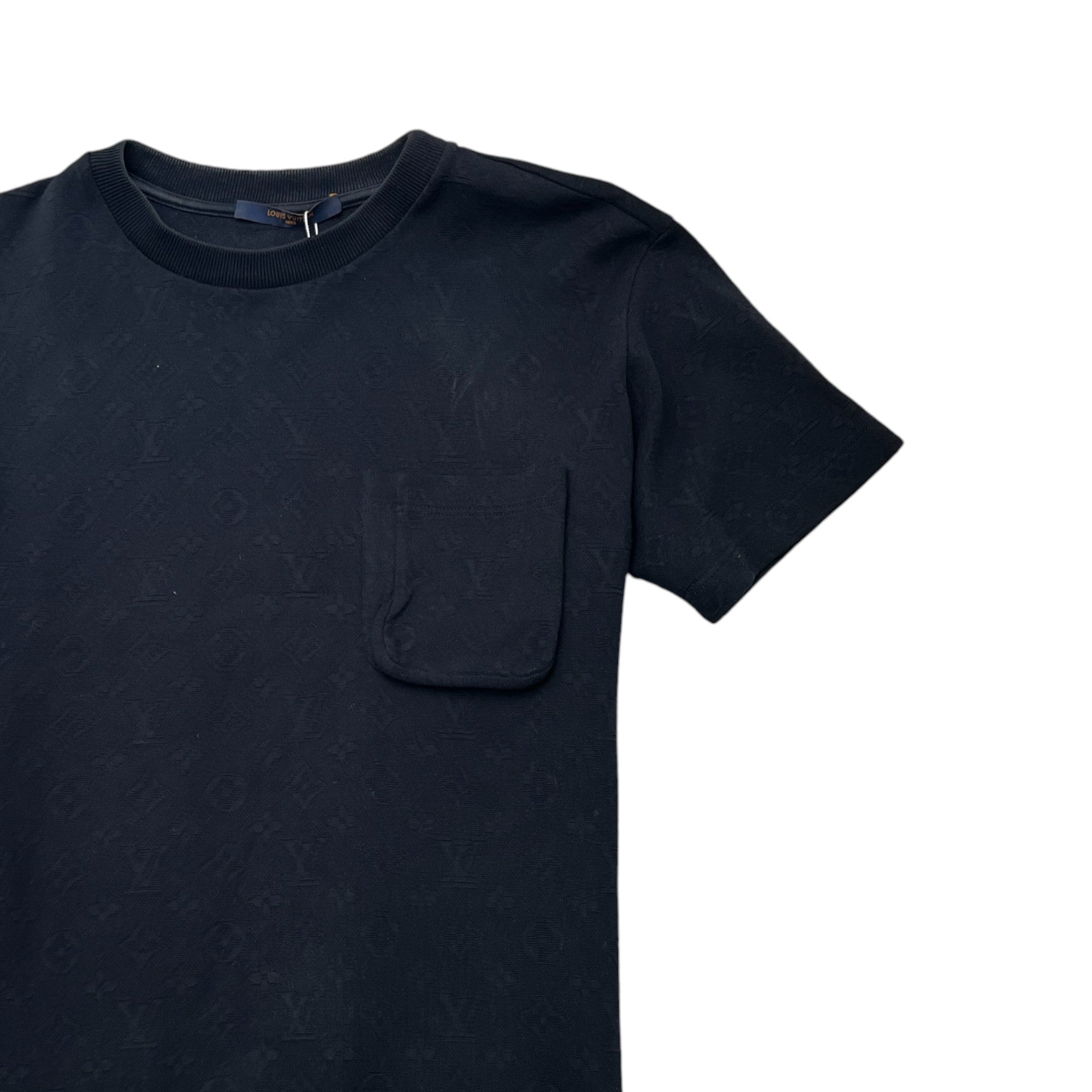 Men's Monogram 3D Pocket T-Shirt Black Size S