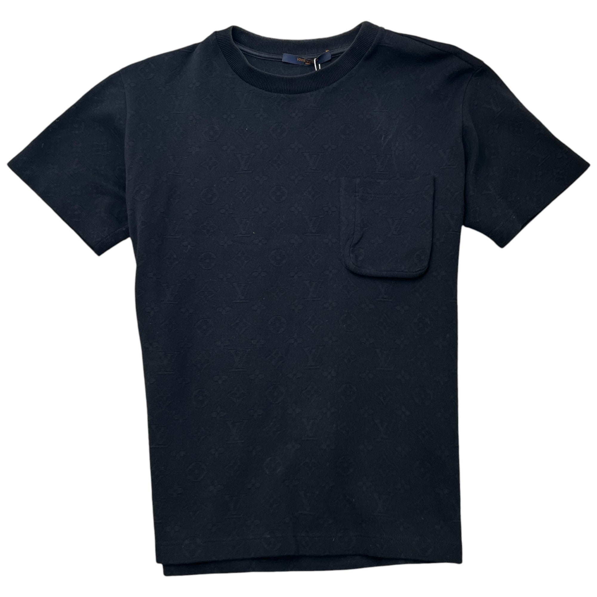 Men's Monogram 3D Pocket T-Shirt Black Size S