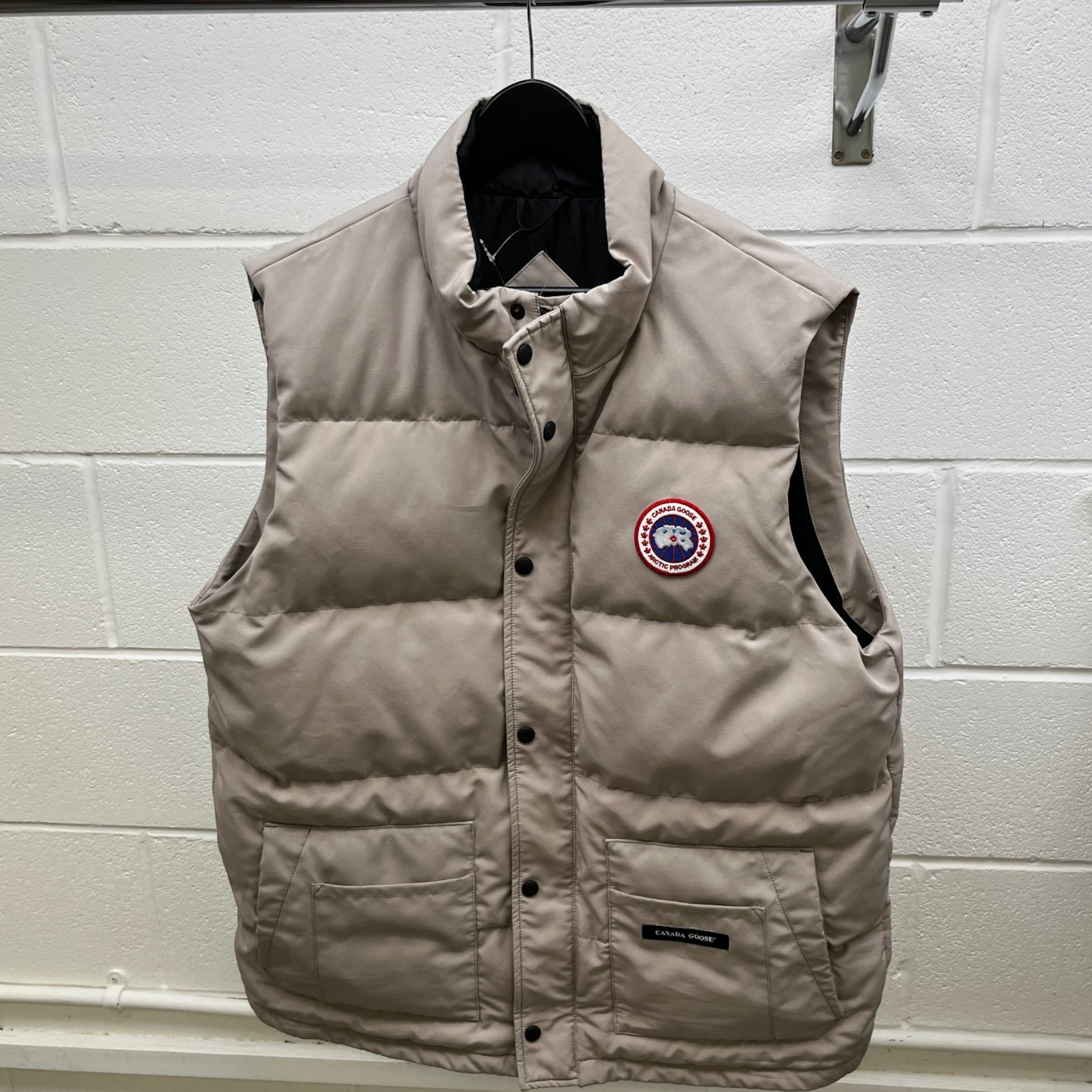 Men's Freestyle Gilet Beige Size XL