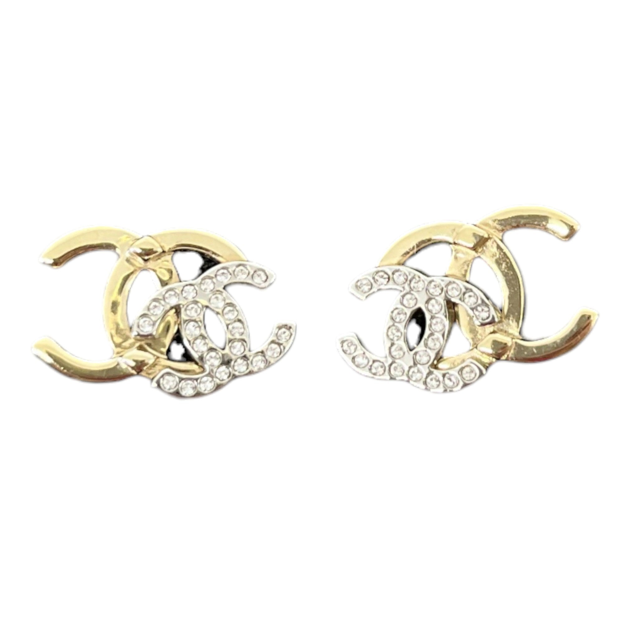 Women's Cc Logo Earrings Gold