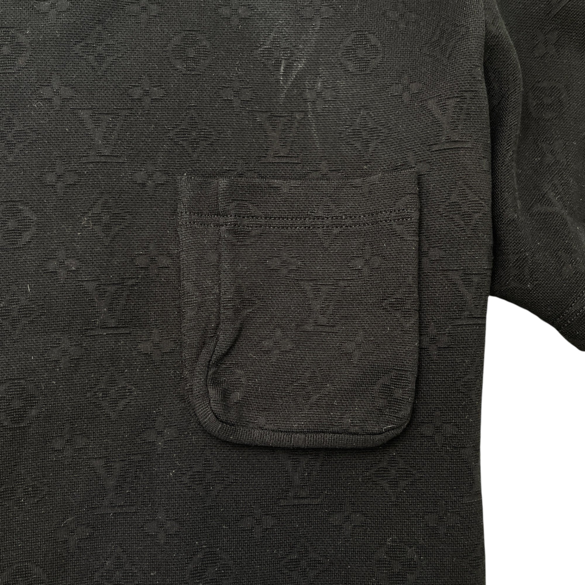 Men's Monogram 3D Pocket T-Shirt Black Size S