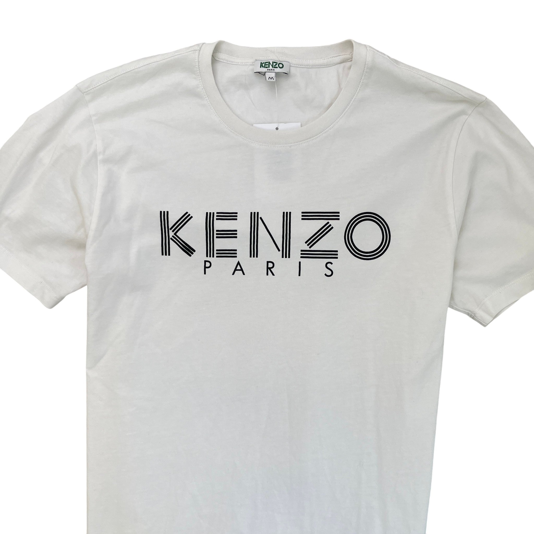 Men's Logo Print T-Shirt White Size M