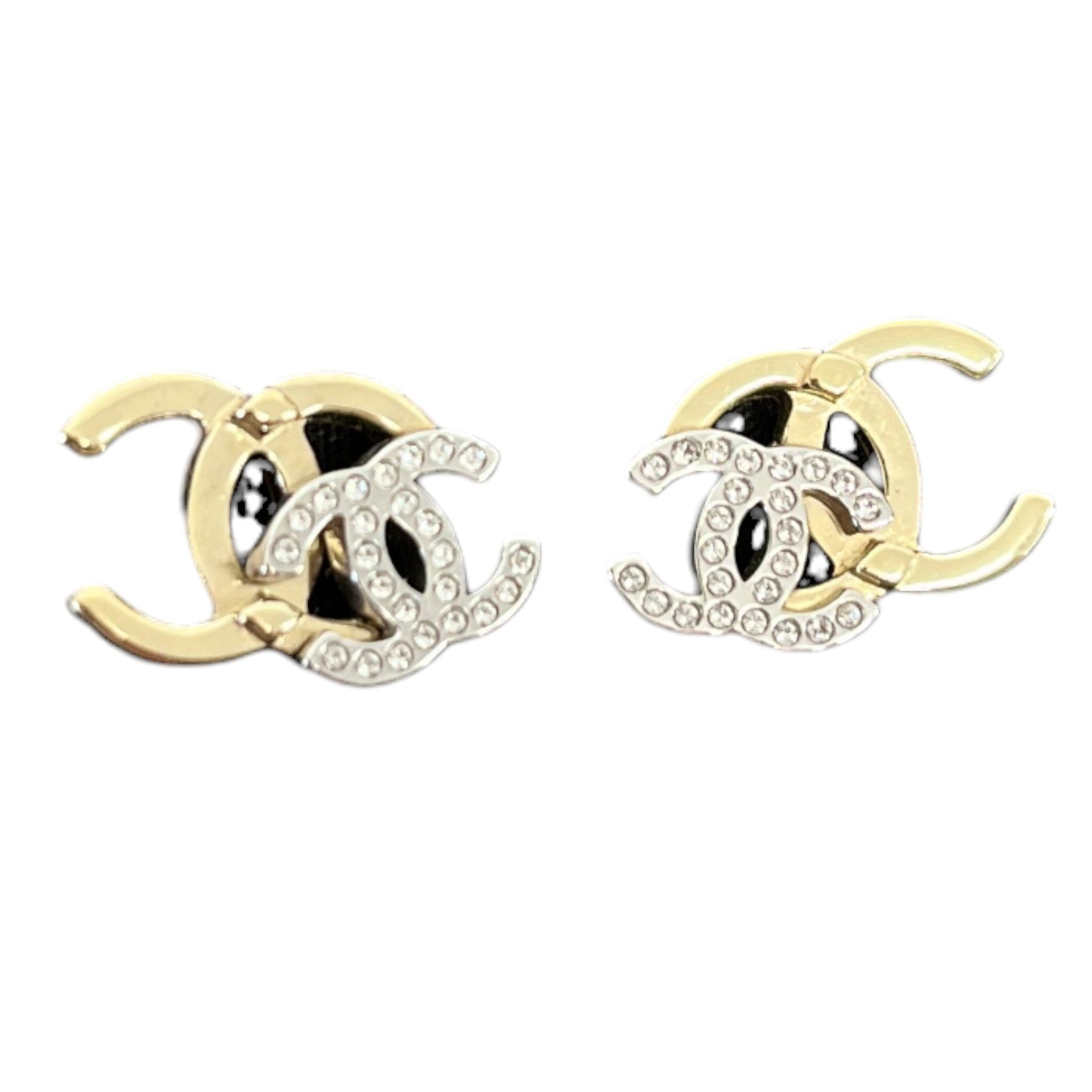 Women's Cc Logo Earrings Gold