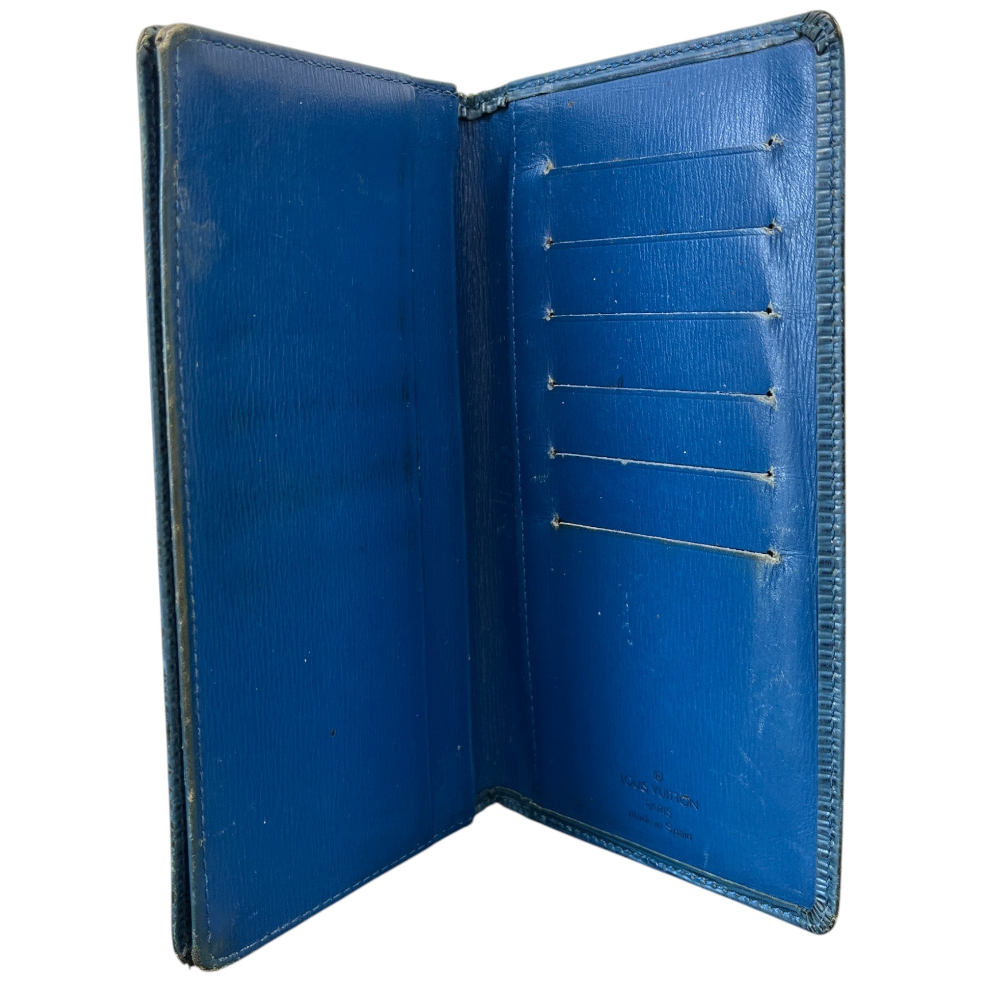 Men's Epi Pocket Agenda Wallet Blue