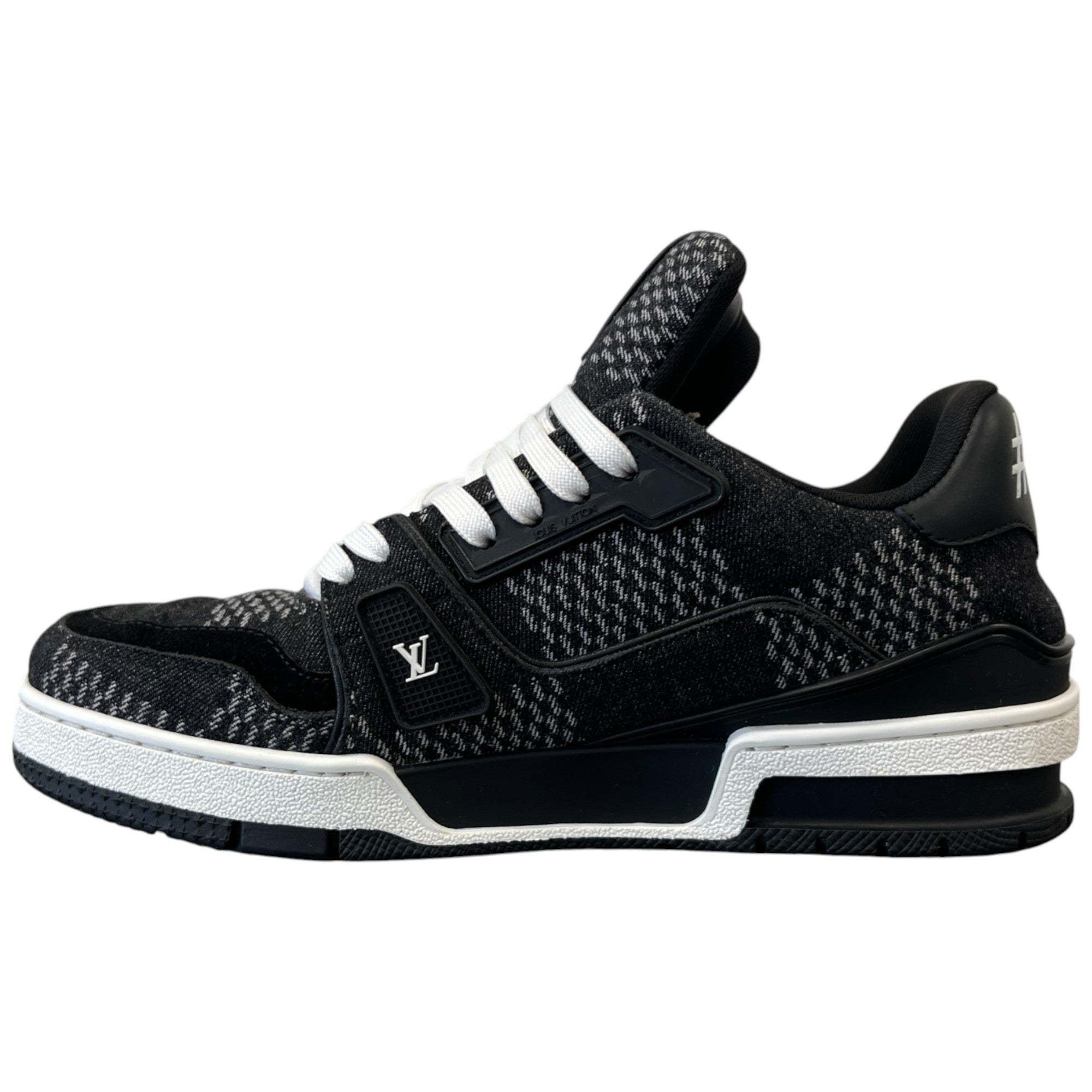 Men's Damier Graphite Low Trainers Black Size EU 40 / UK 6