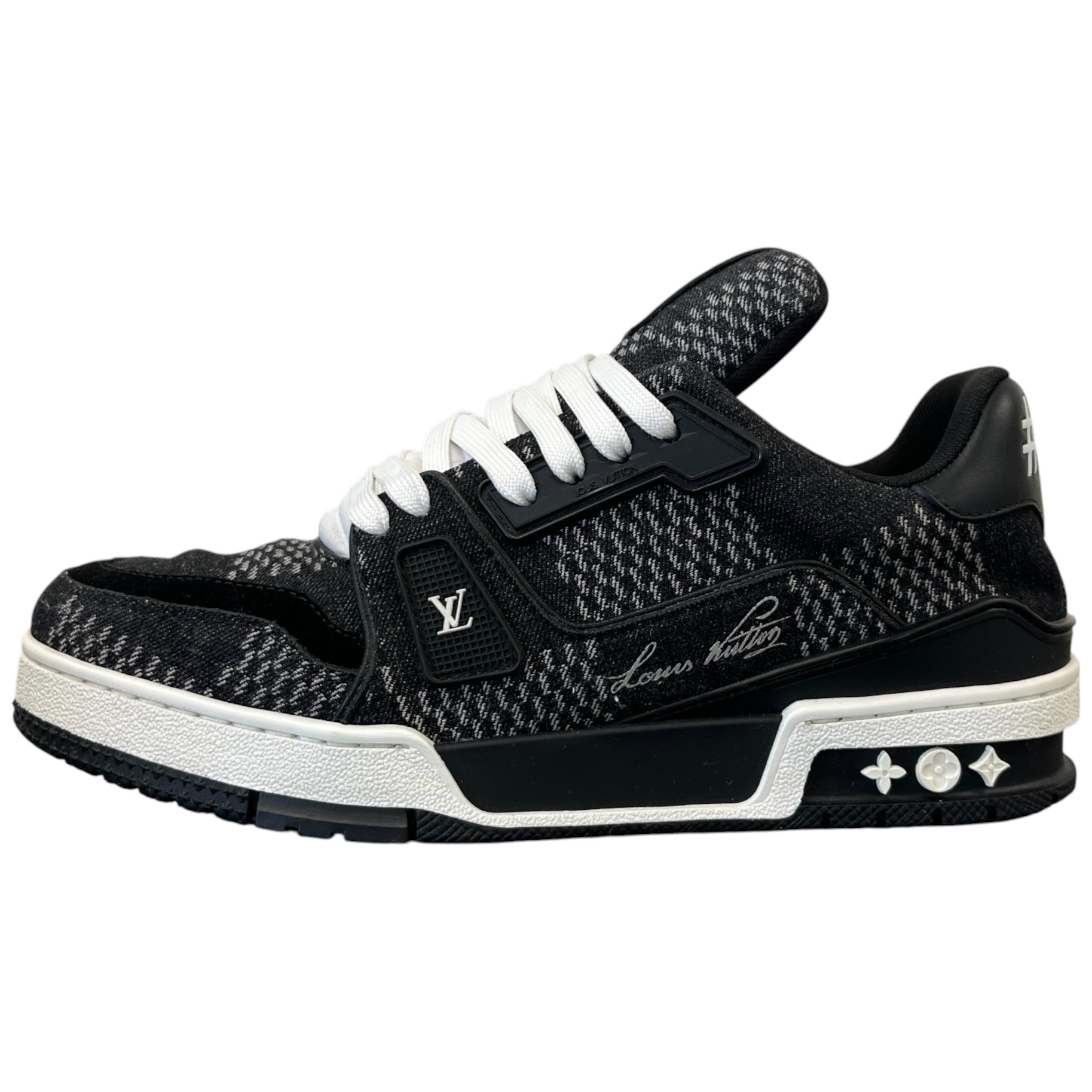 Men's Damier Graphite Low Trainers Black Size EU 40 / UK 6