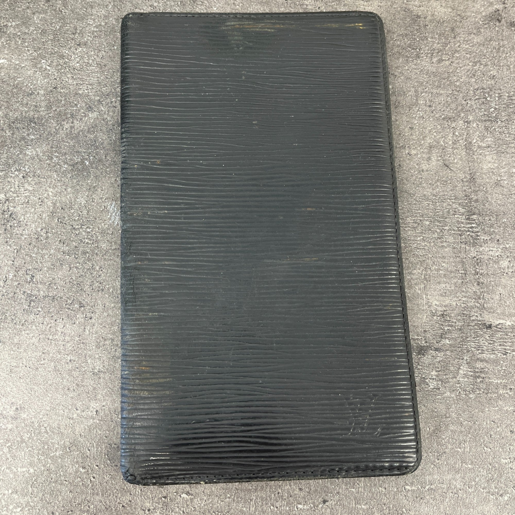 Men's Epi Pocket Agenda Wallet Black