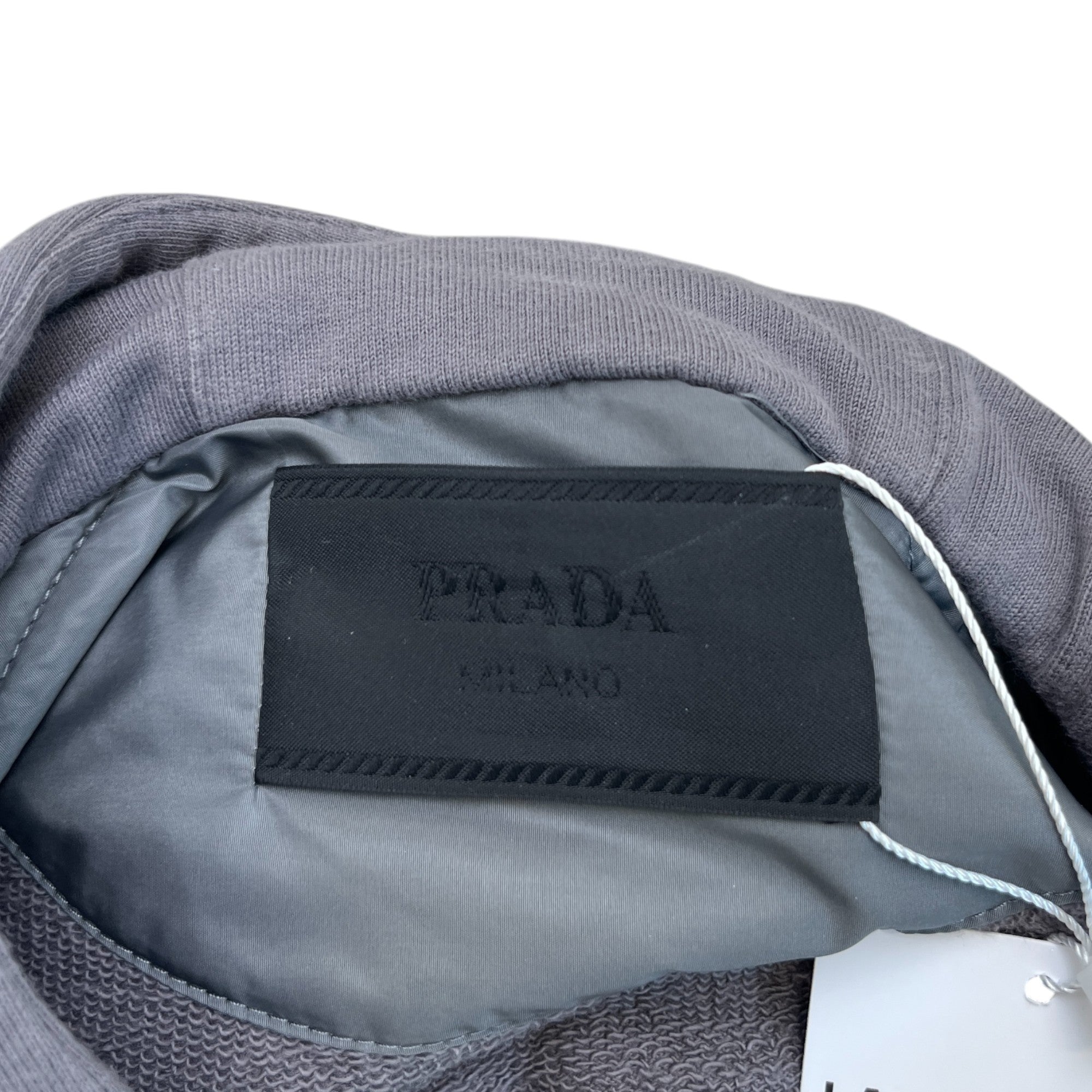 Men's Logo Print Hoodie Charcoal Size S