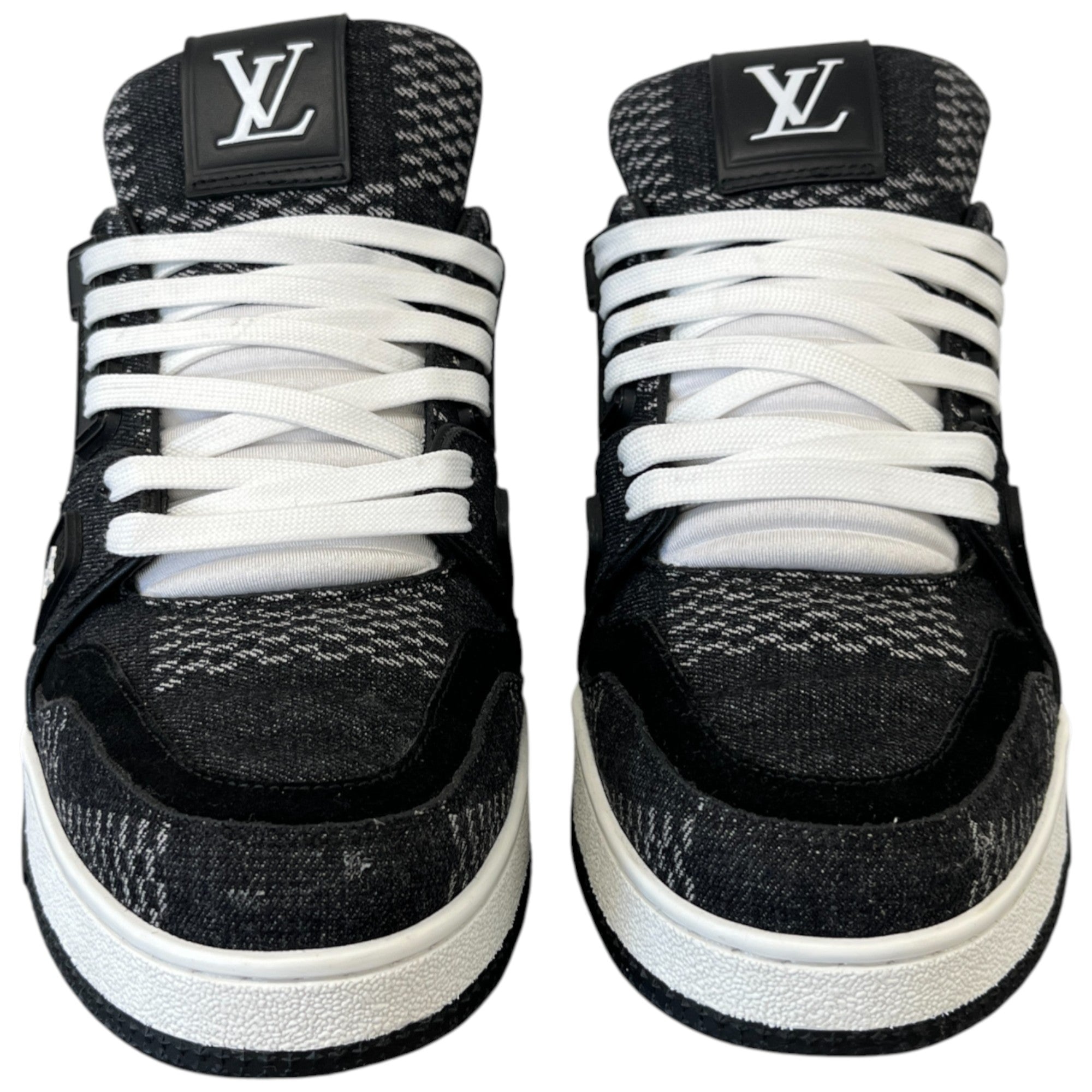 Men's Damier Graphite Low Trainers Black Size EU 40 / UK 6