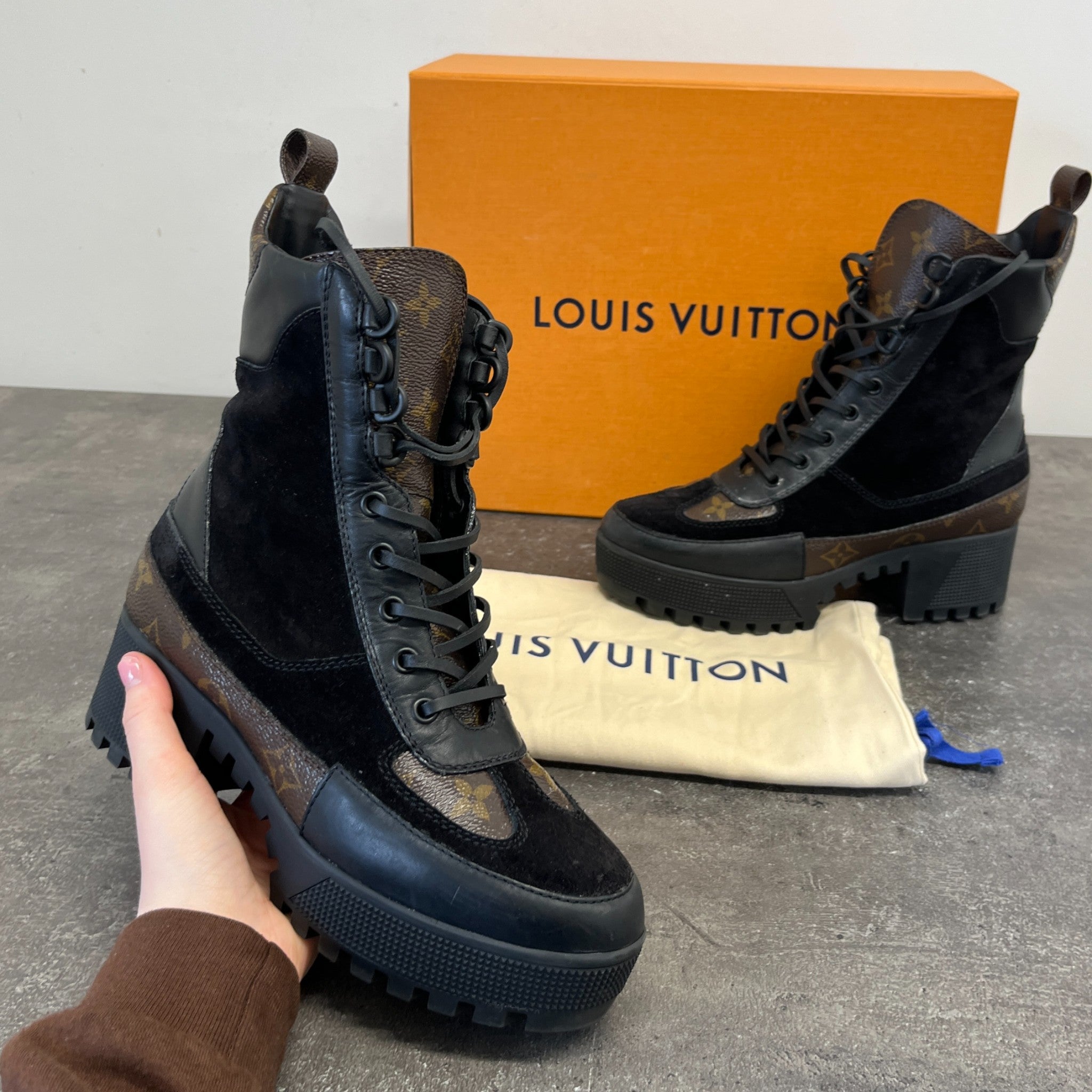 Women's Laureate Platform Desert Boots Brown Size EU 37 / UK 4