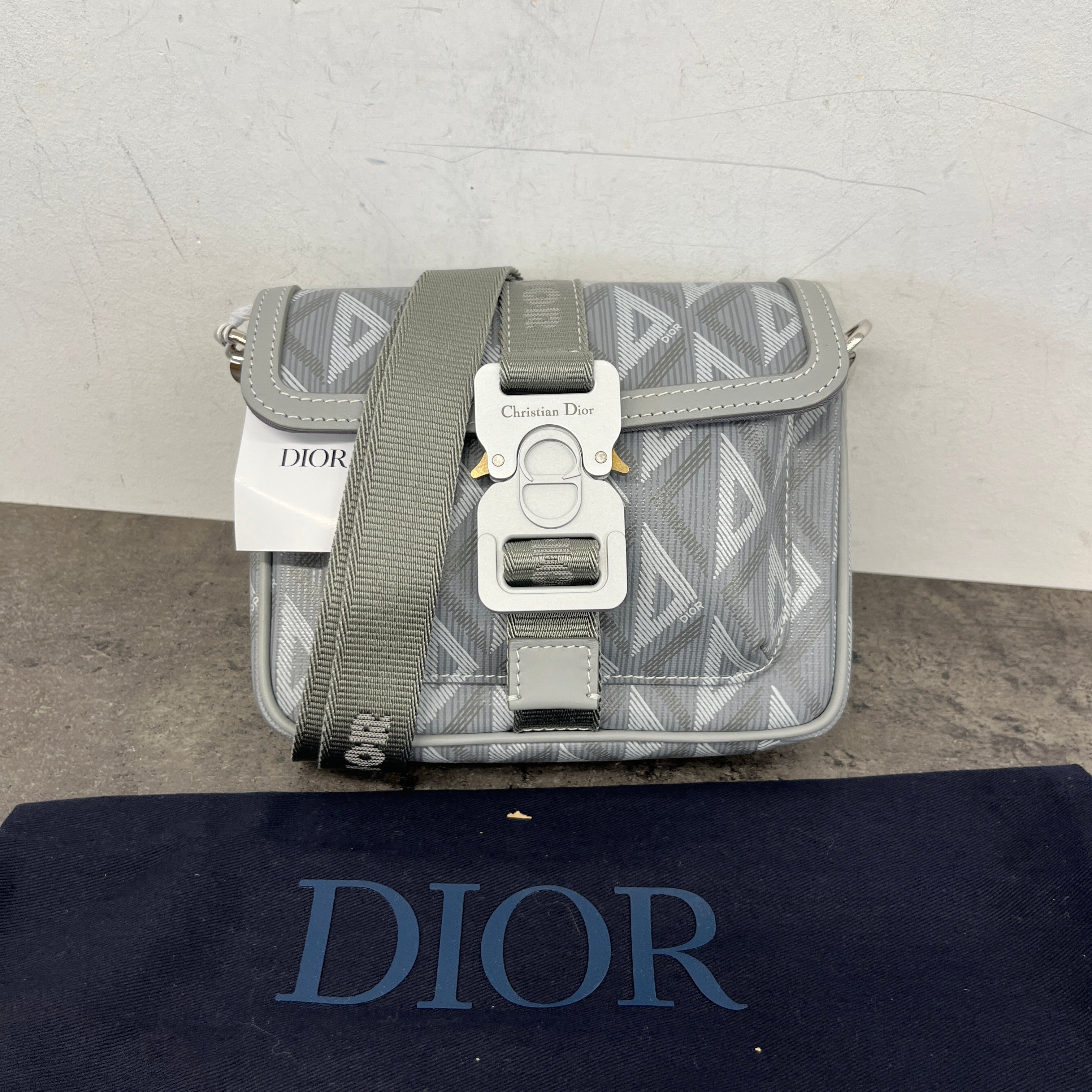 Men's Mini Hit The Road Messenger Bag Grey