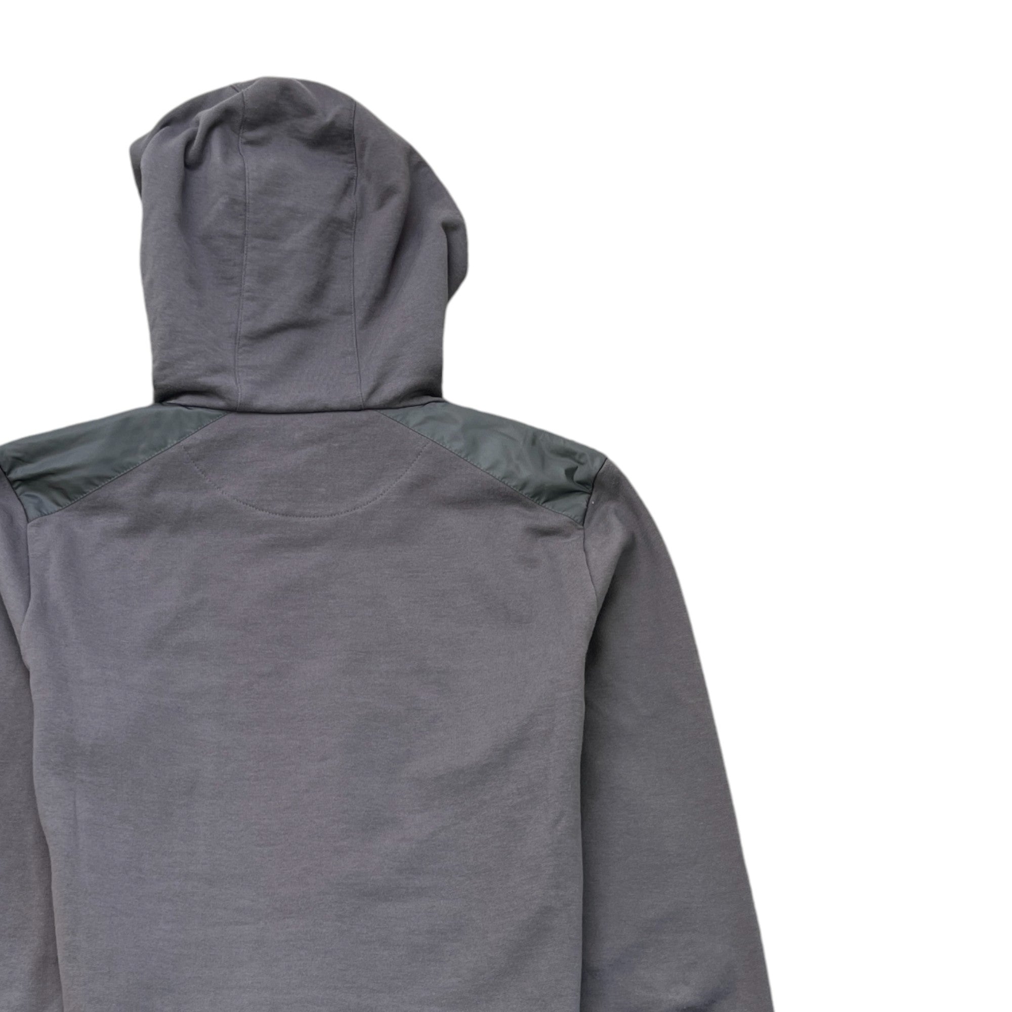 Men's Logo Print Hoodie Charcoal Size S