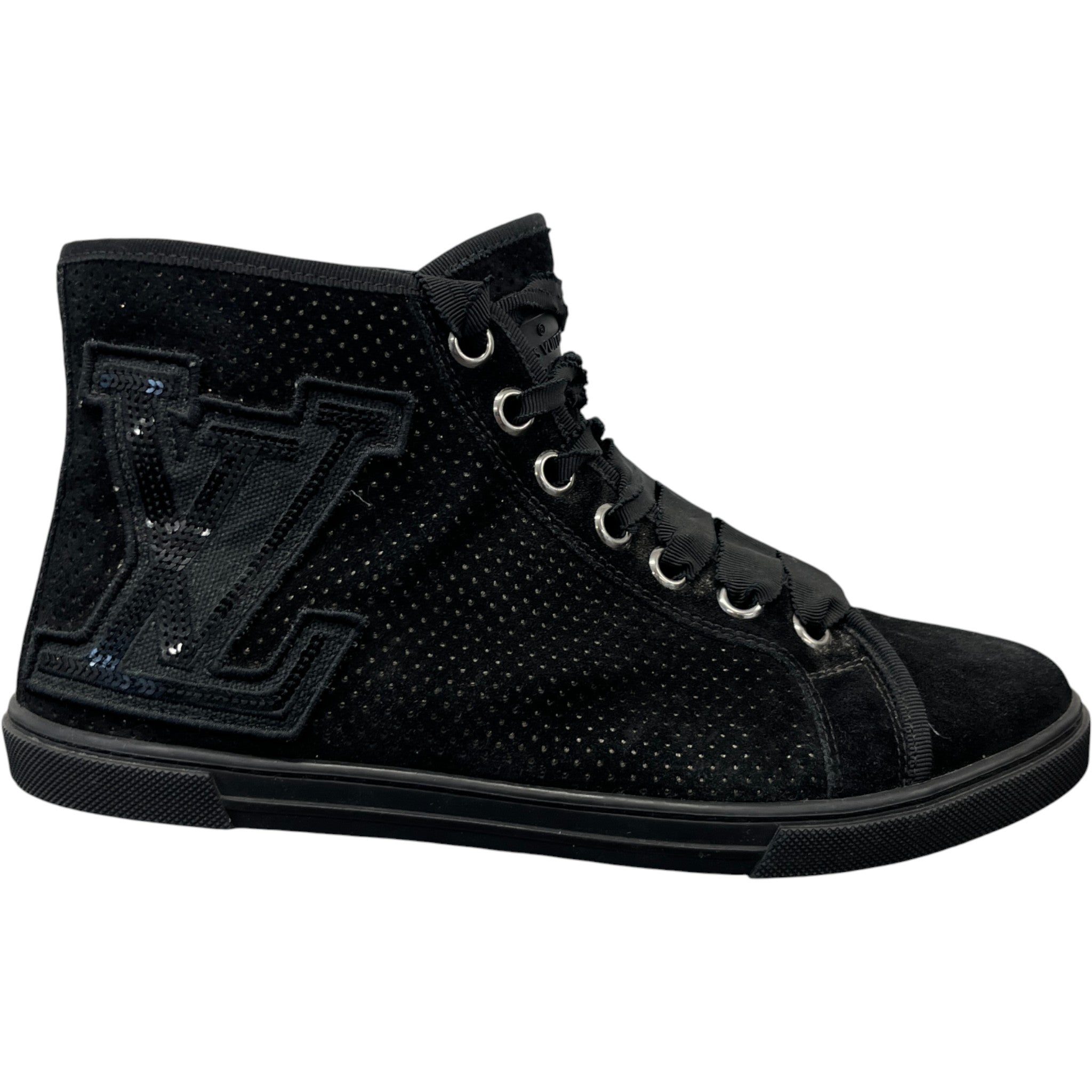 Women's Lv Sequin High Trainers Black Size EU 38 / UK 5
