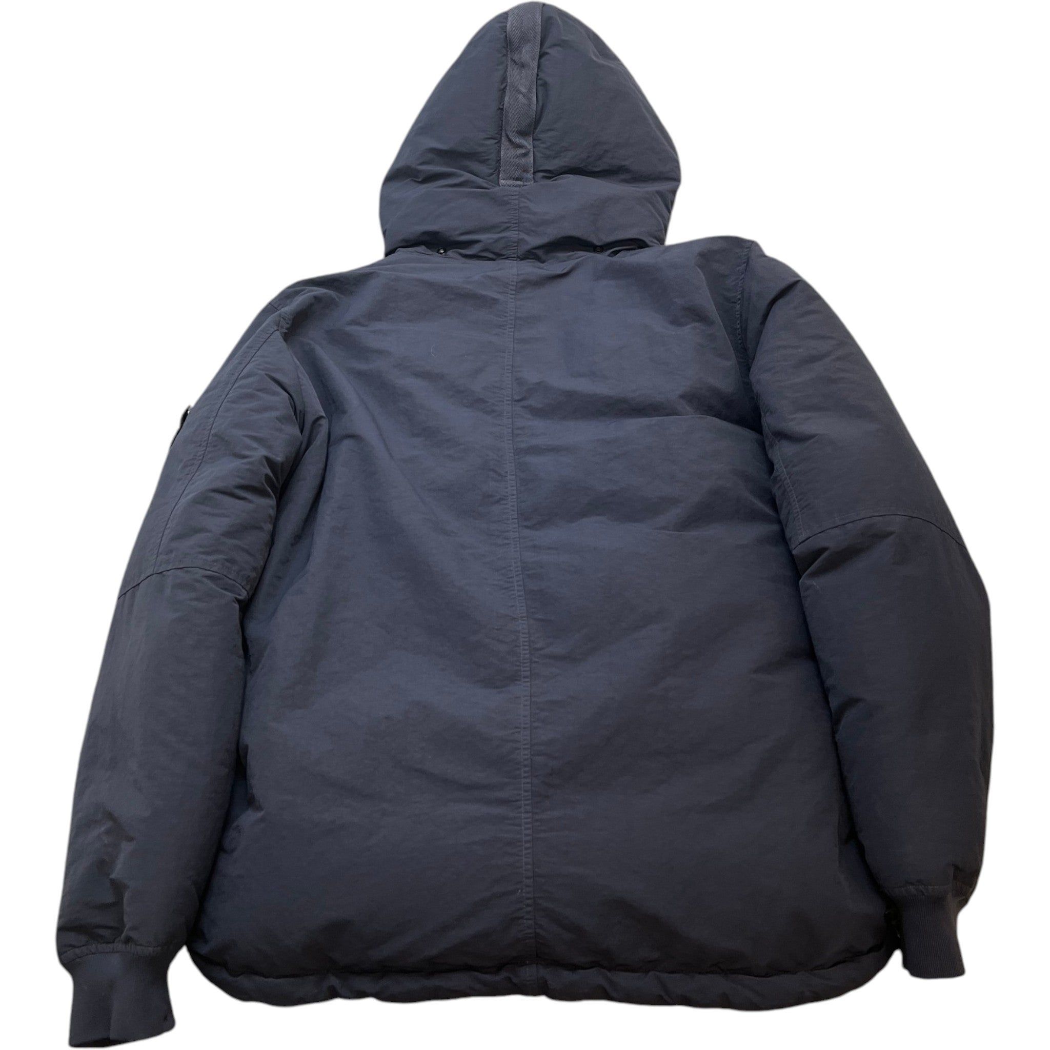 Men's Applique Logo Down Jacket Navy Size L