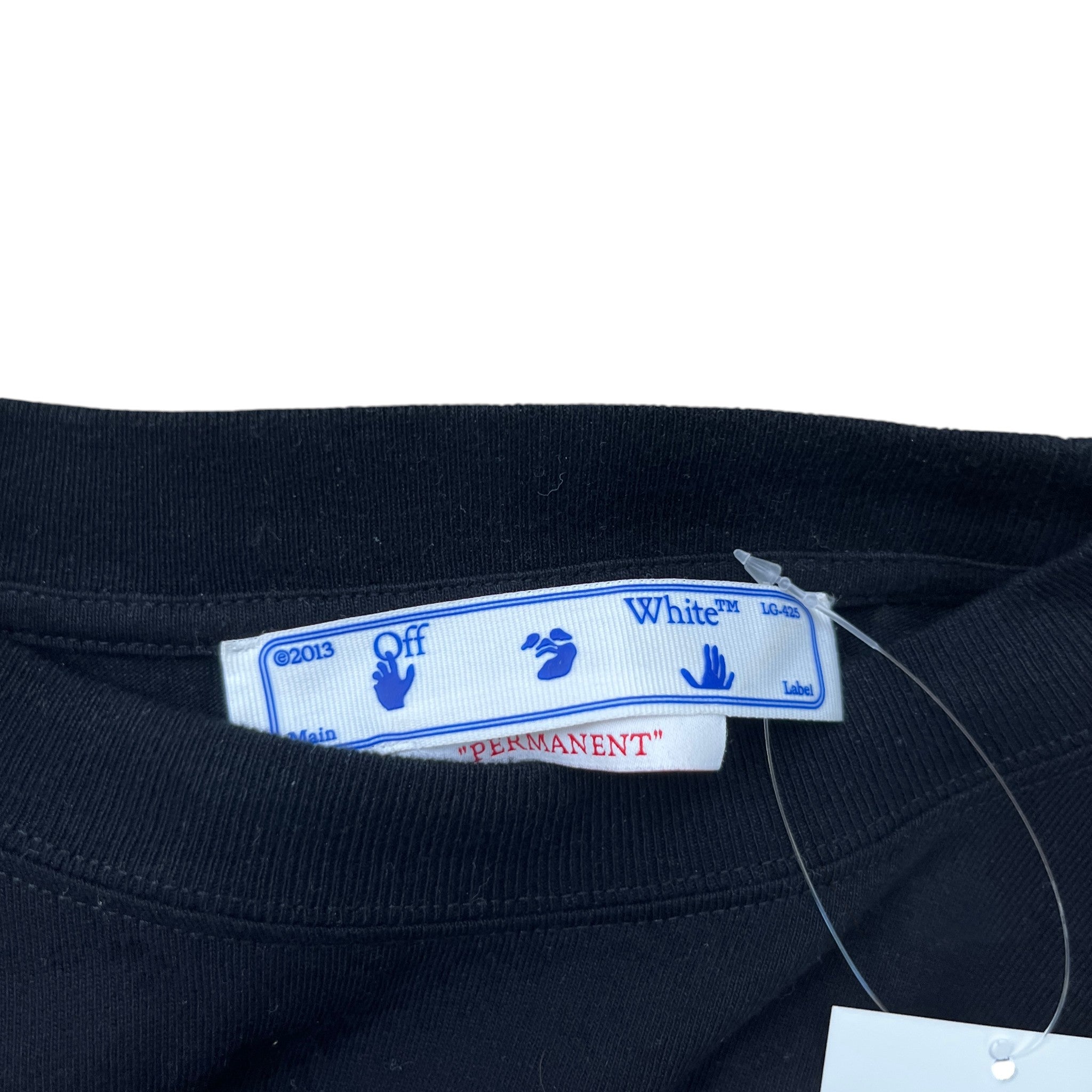Men's Logo Print Long Sleeve T-Shirt Black Size M