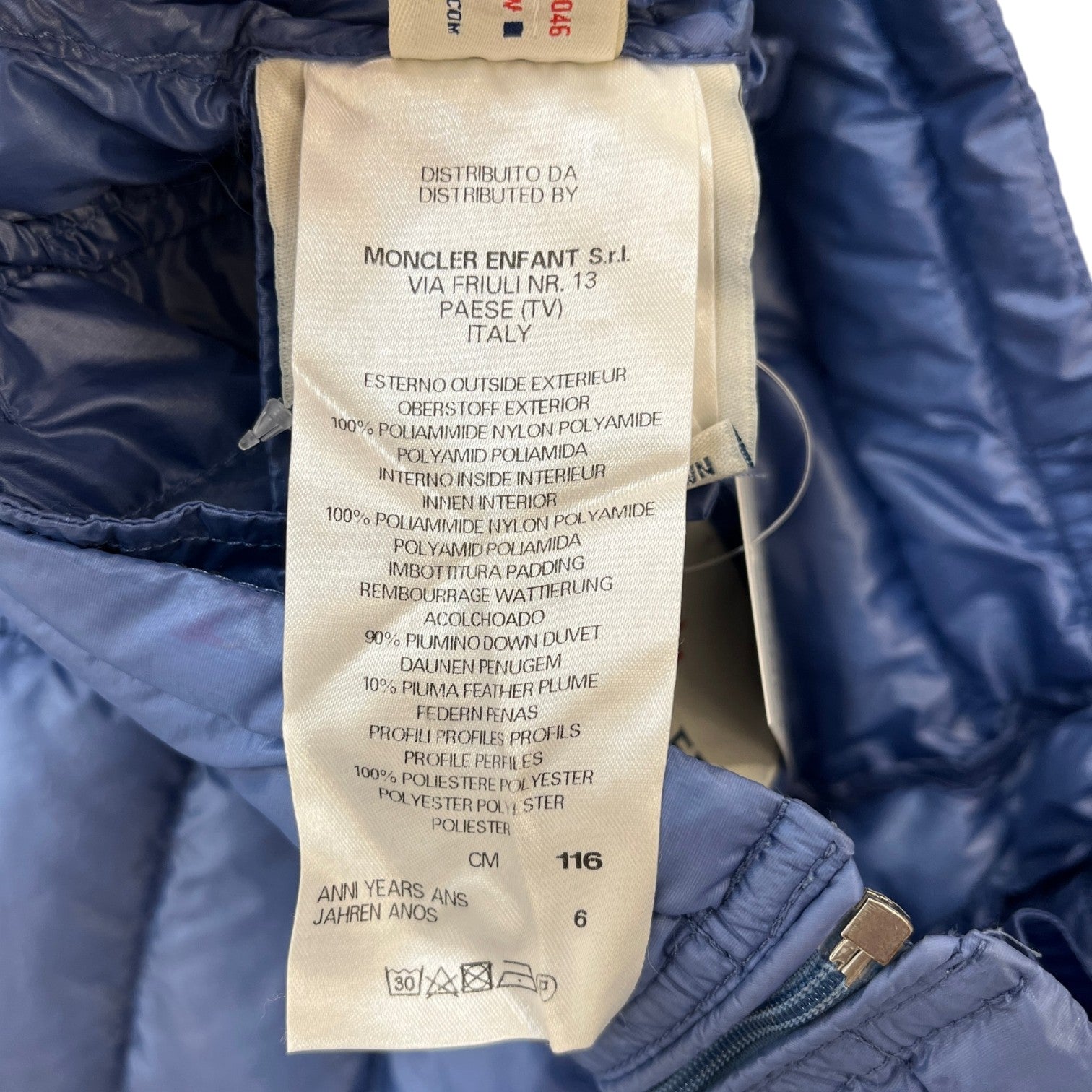 Men's Infant 6Years Gilet Blue Size XXS