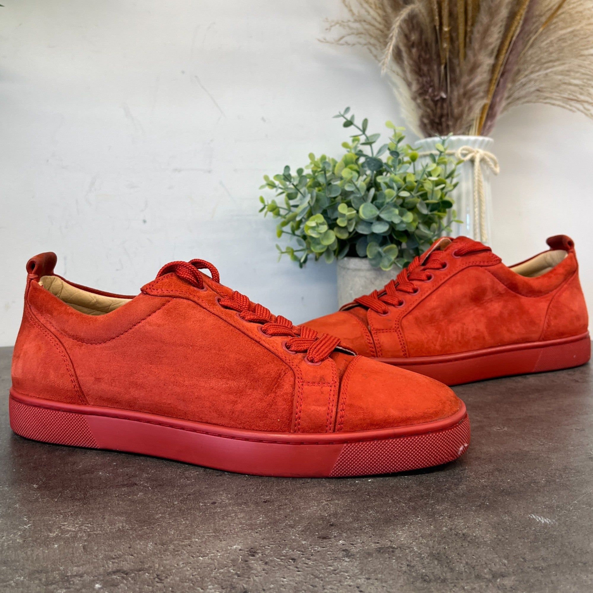 Men's Louis Junior Low Trainers Red Size EU 40 / UK 6