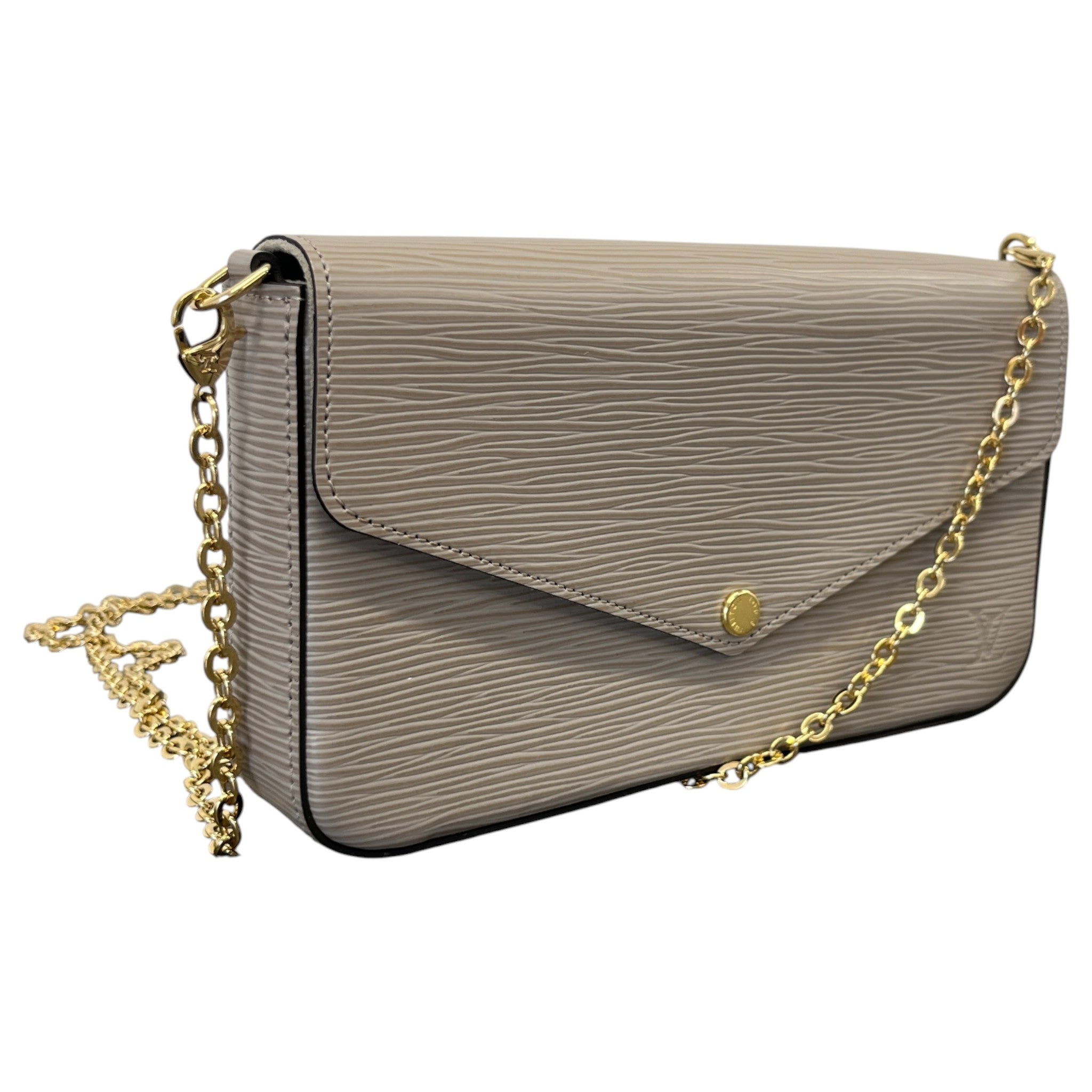 Women's Epi Felicie Pochette Handbag Beige