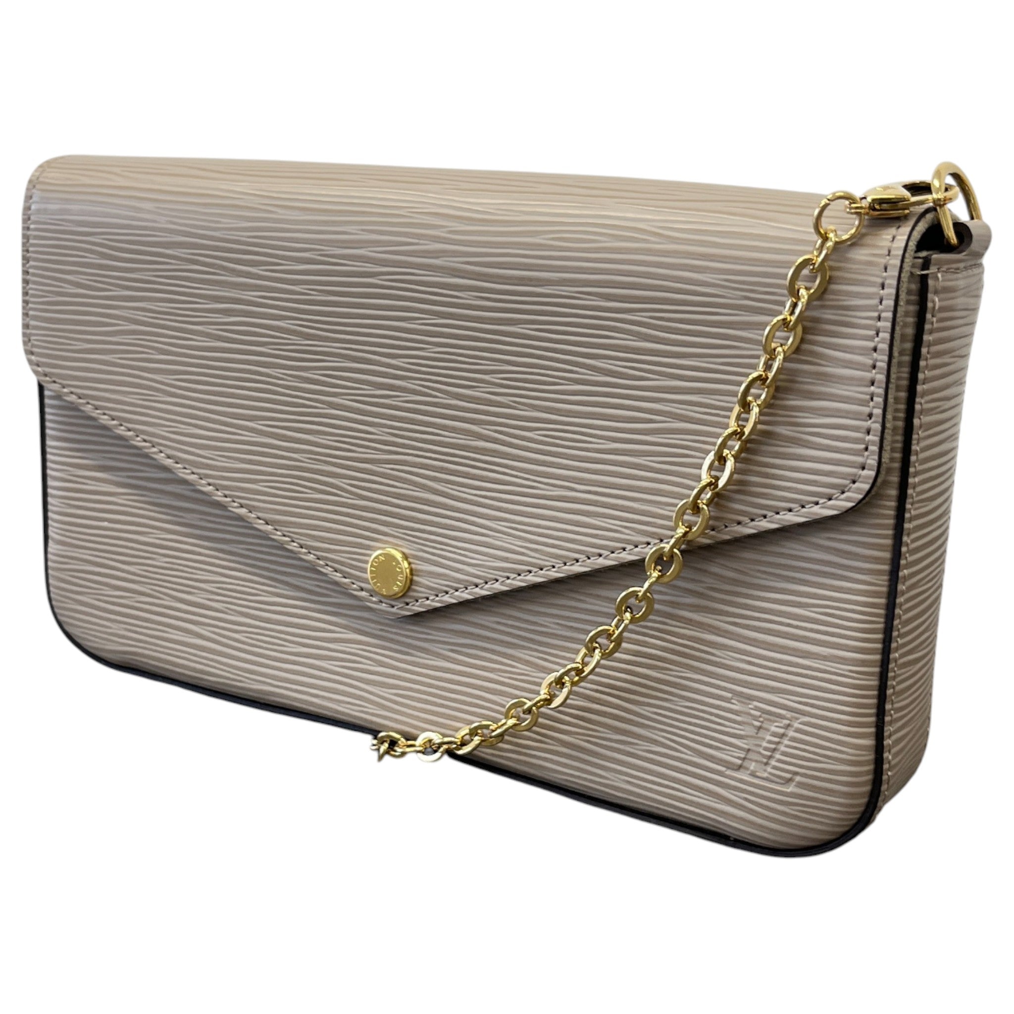Women's Epi Felicie Pochette Handbag Beige