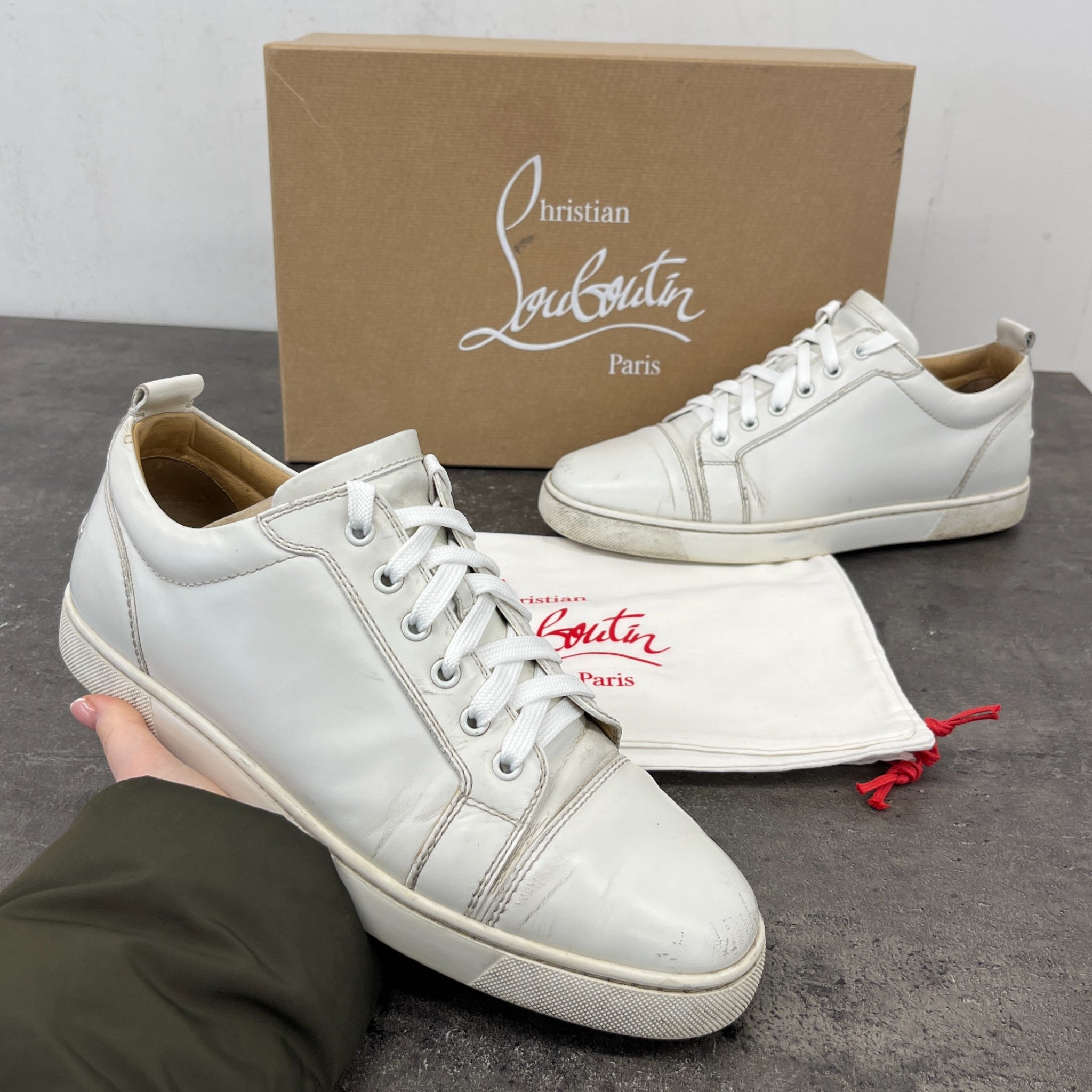 Men's Louis Junior Low Trainers White Size EU 43 / UK 9