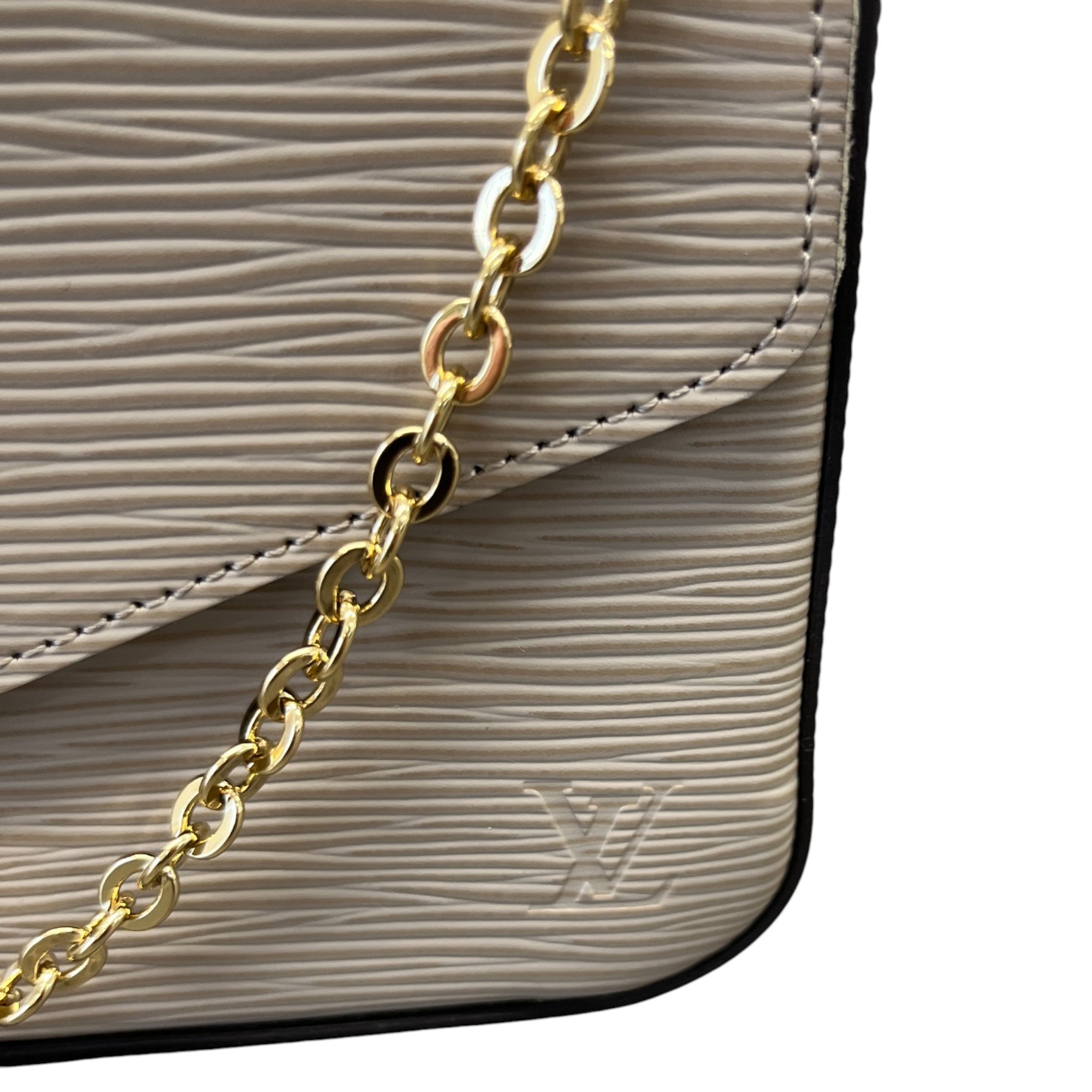 Women's Epi Felicie Pochette Handbag Beige