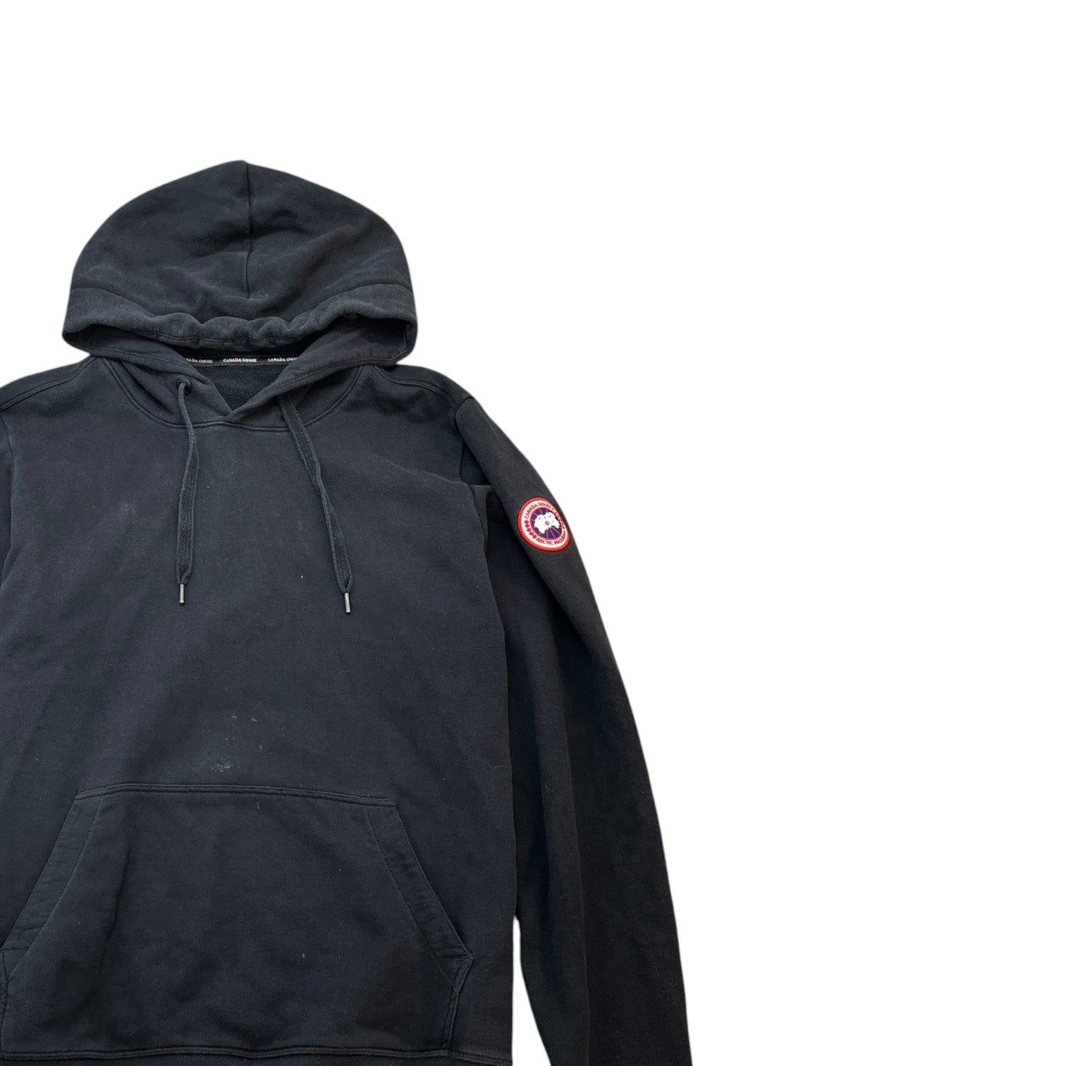 Men's Embroidered Logo Hoodie Black Size L
