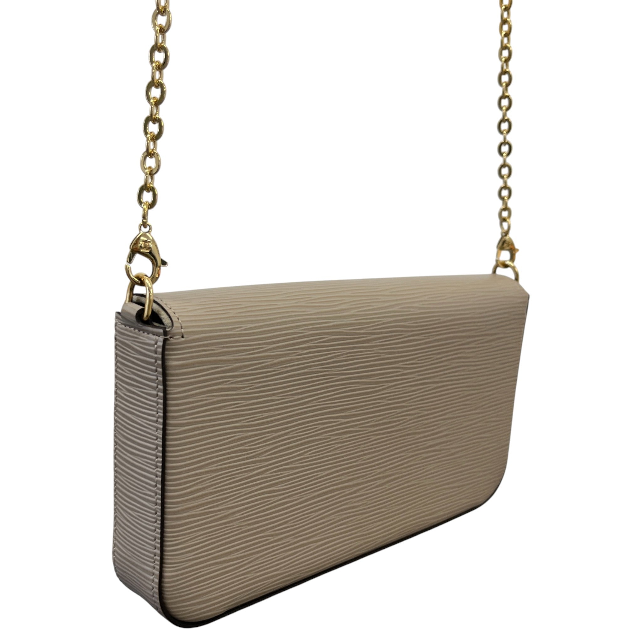 Women's Epi Felicie Pochette Handbag Beige