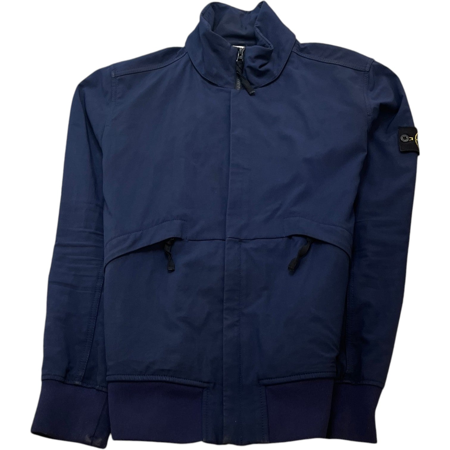Men's Applique Logo Soft Shell Jacket Navy Size XL