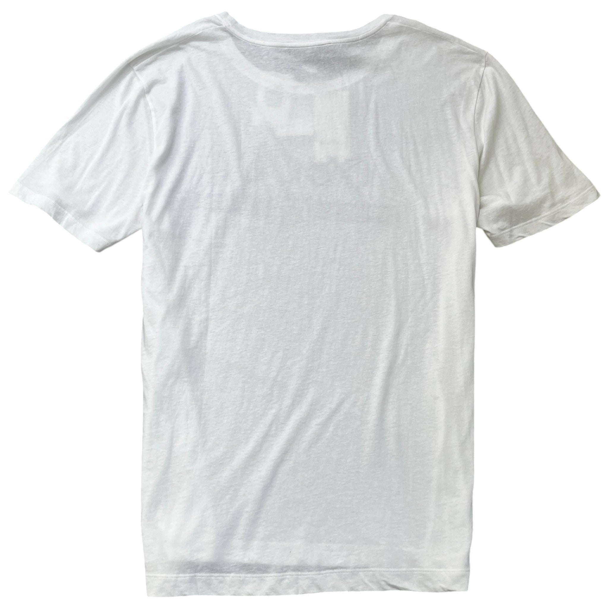 Men's Logo Print T-Shirt White Size XXL