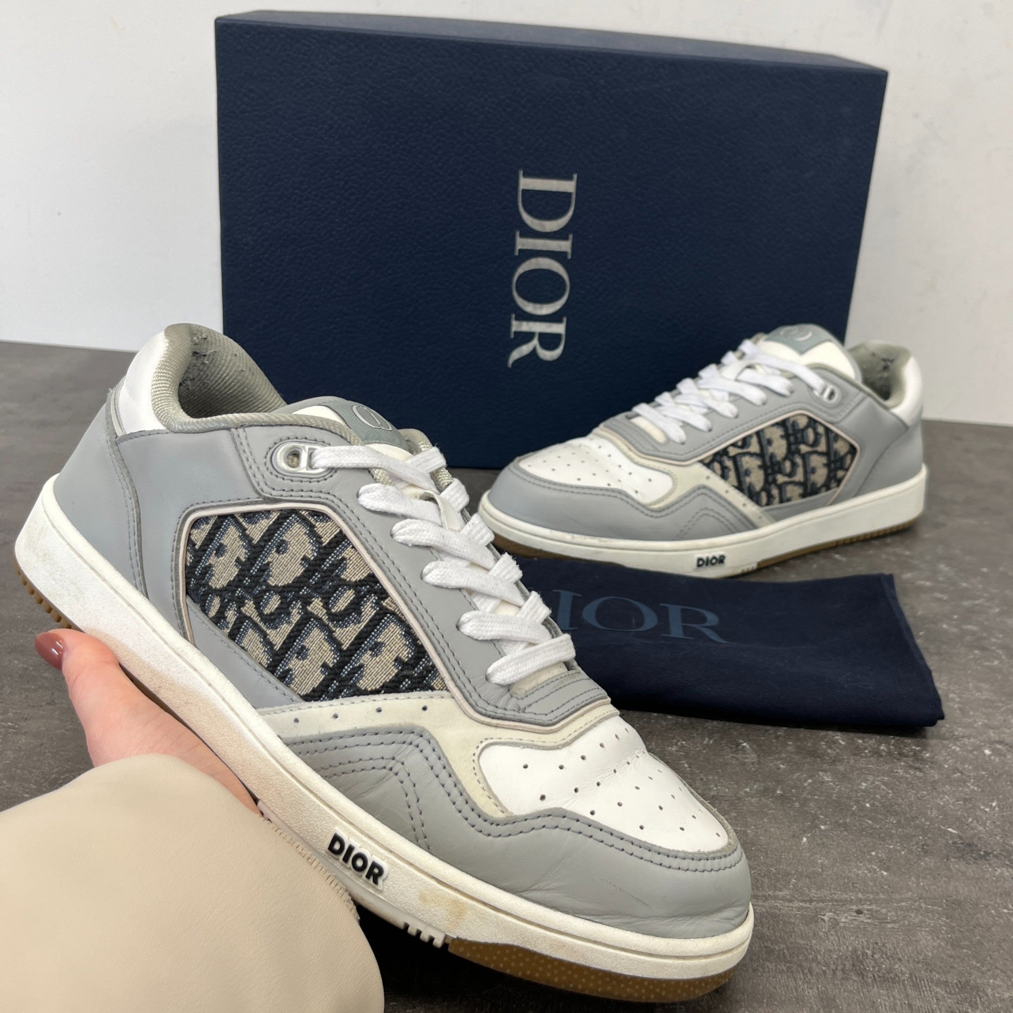 Men's B27 Low Trainers Grey Size EU 42 / UK 8