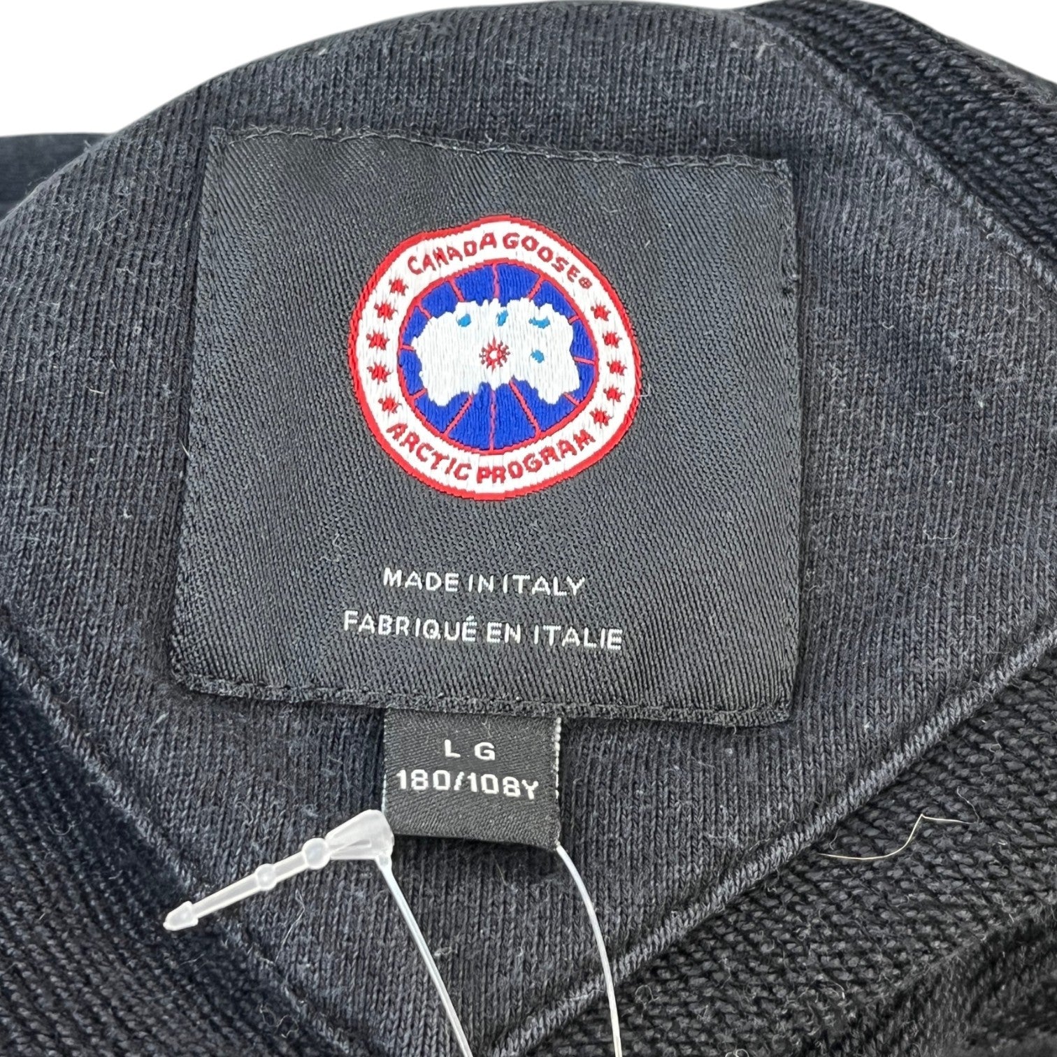 Men's Embroidered Logo Hoodie Black Size L
