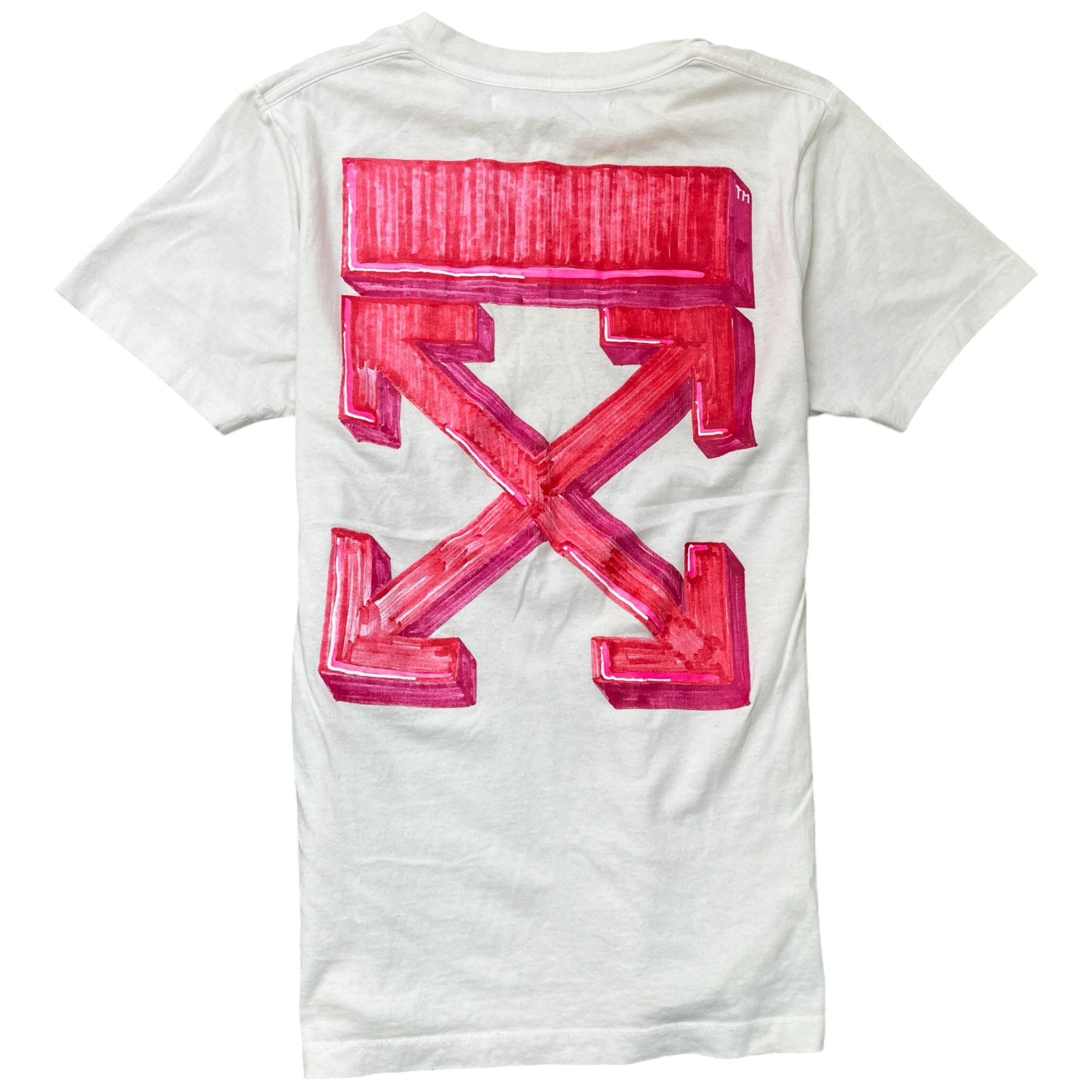 Men's Arrow Logo T-Shirt White Size S