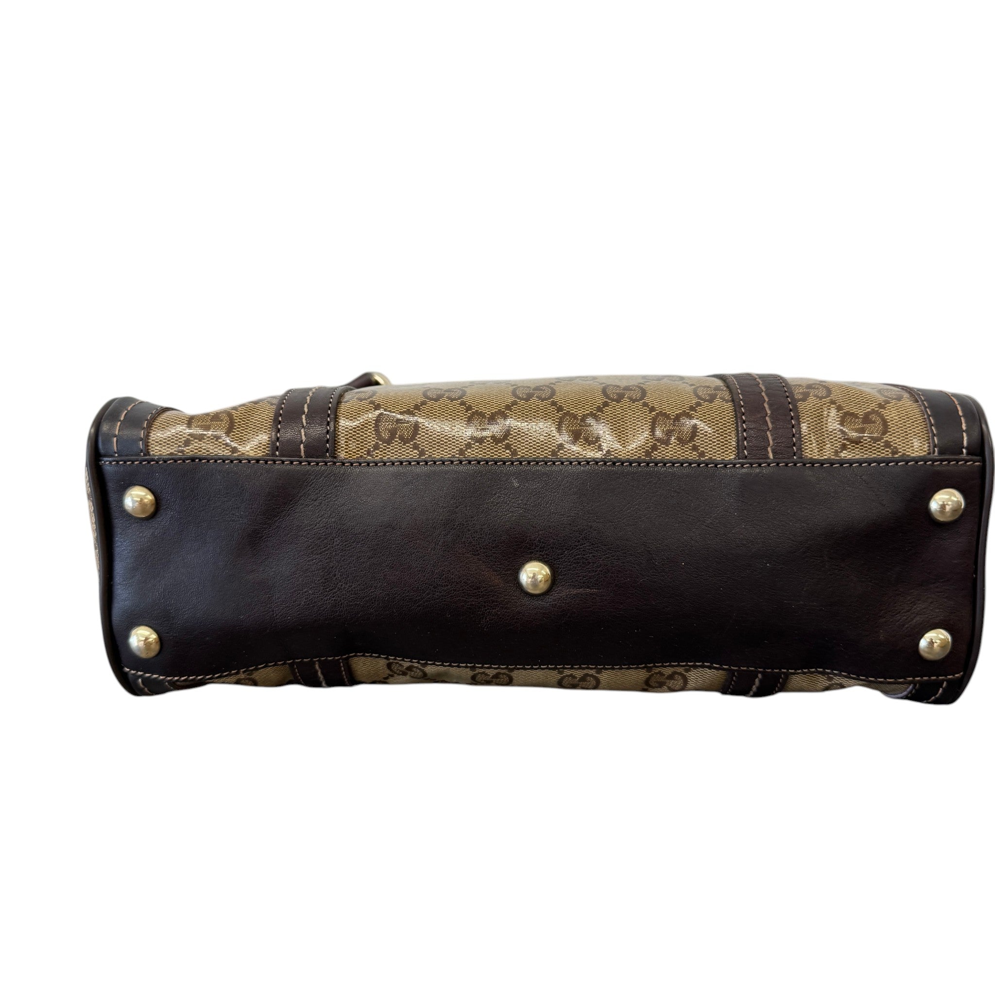 Women's Duchessa Crystal Coated Canvas Barrel Bag Brown