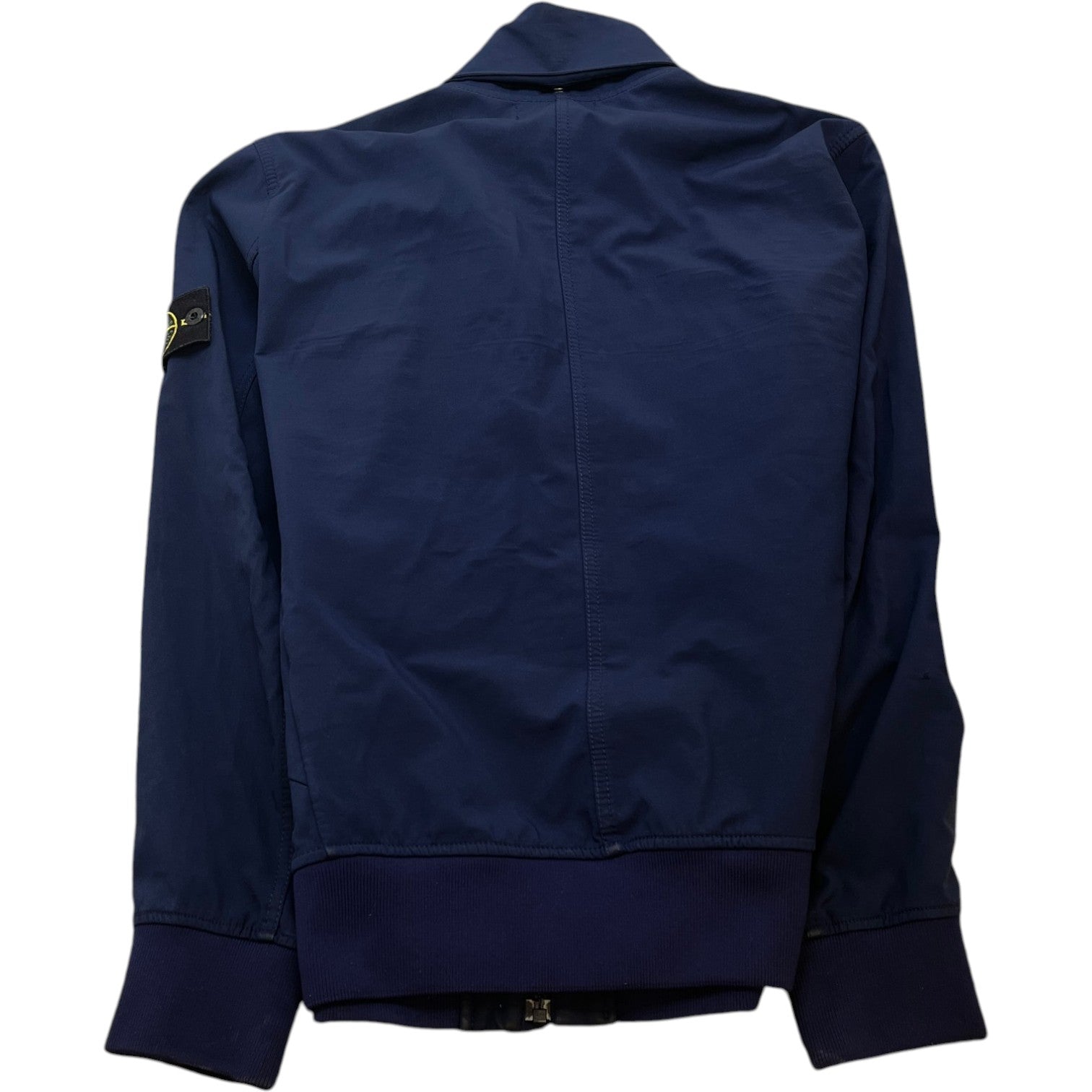 Men's Applique Logo Soft Shell Jacket Navy Size XL