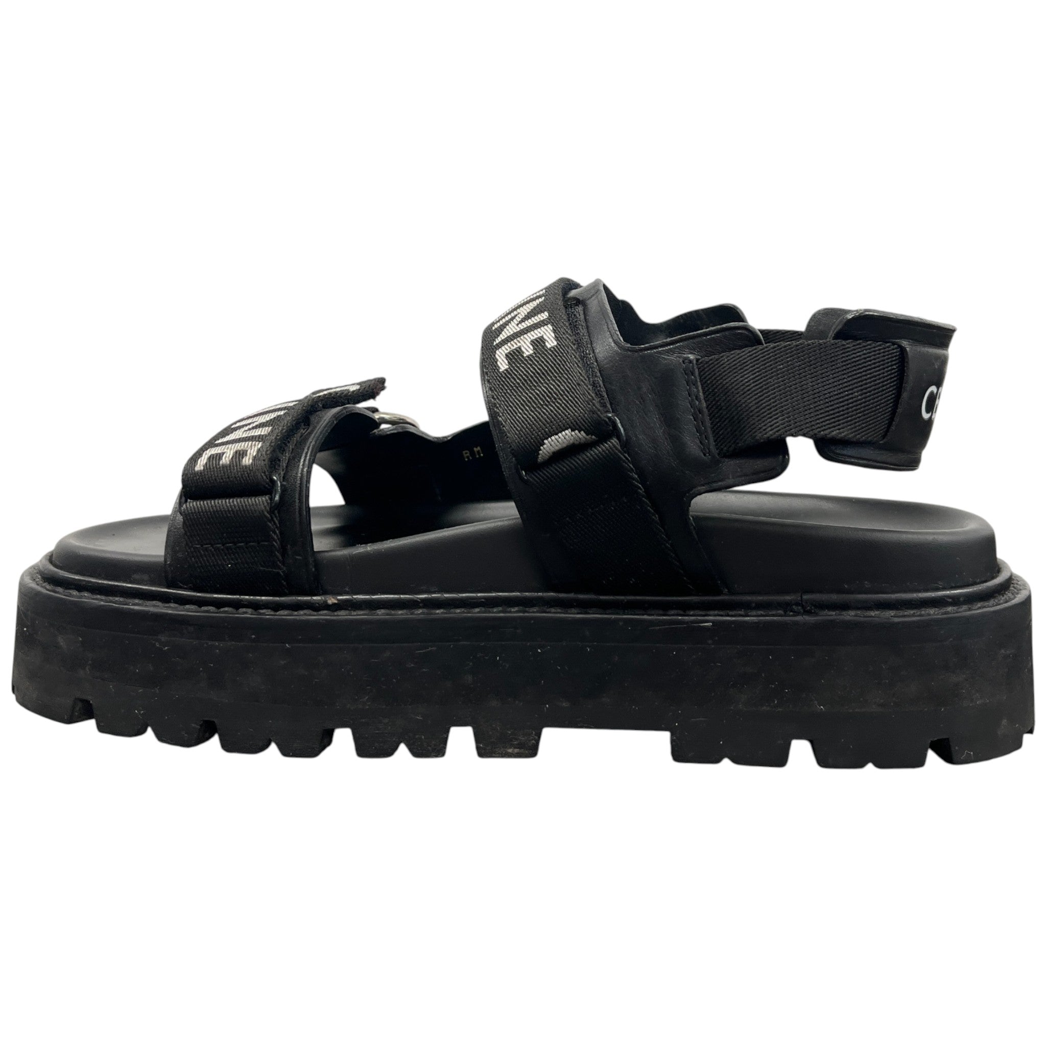 Women's Bulky Logo Sandals Black Size EU 38 / UK 5