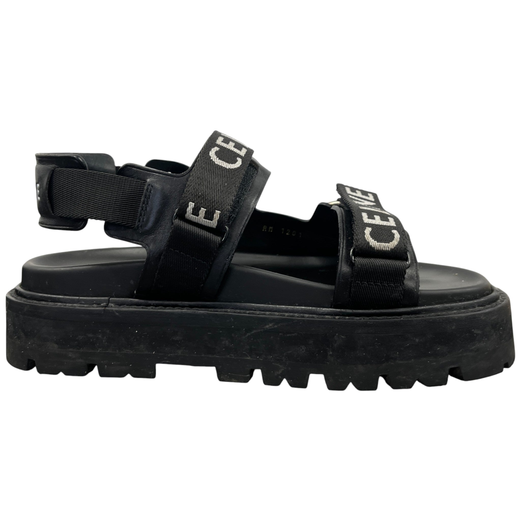 Women's Bulky Logo Sandals Black Size EU 38 / UK 5