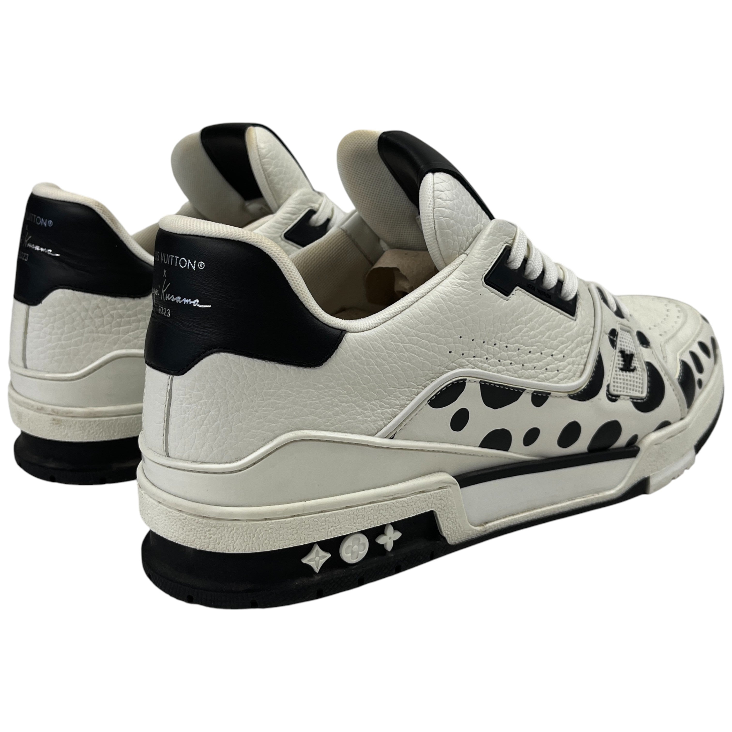 Men's X Yayoi Kusama Lv Low Trainers White Size EU 45 / UK 11