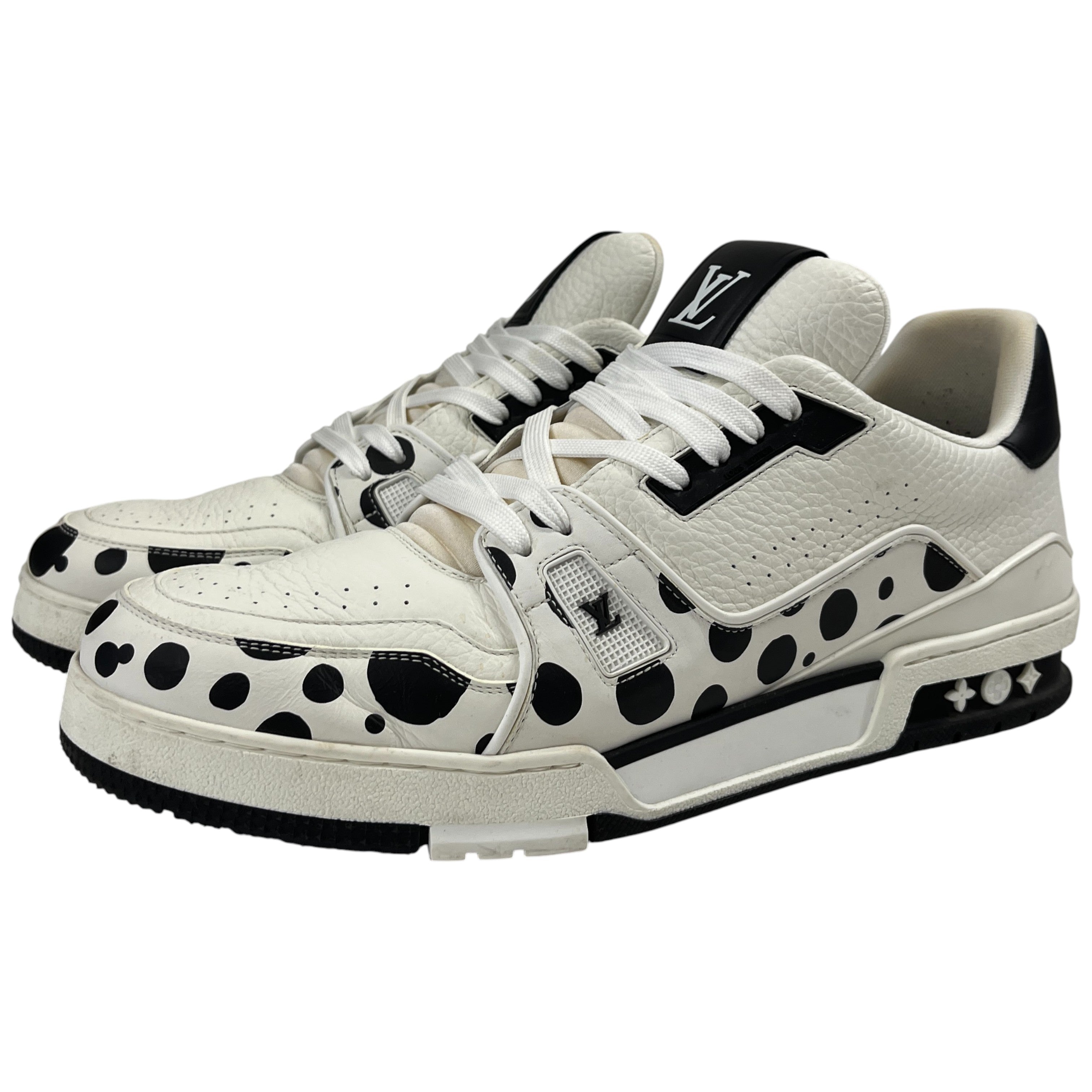 Men's X Yayoi Kusama Lv Low Trainers White Size EU 45 / UK 11