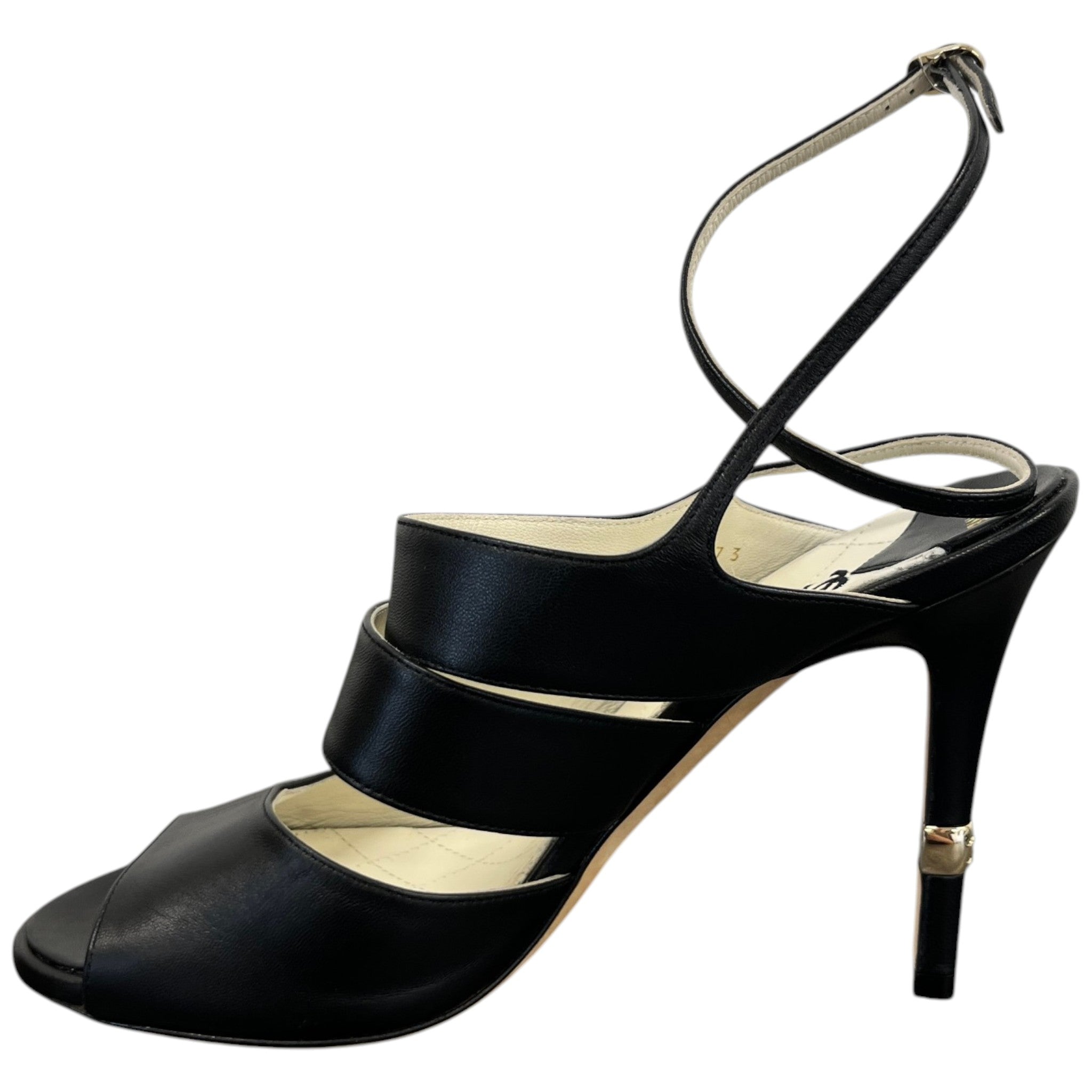 Women's Cc Logo Heels Black Size EU 39 / UK 6