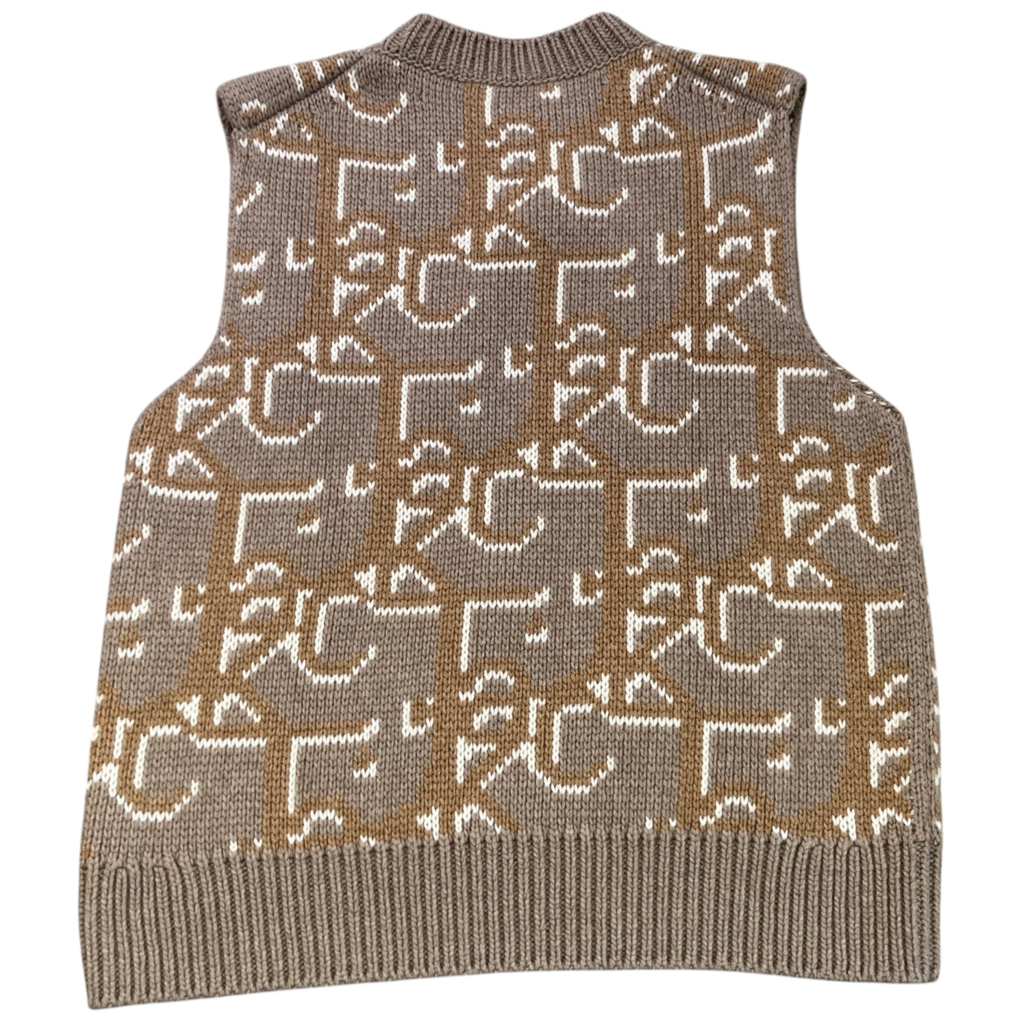 Men's X Cactus Jack Oversized Sleeveless Sweatshirt Brown Size S