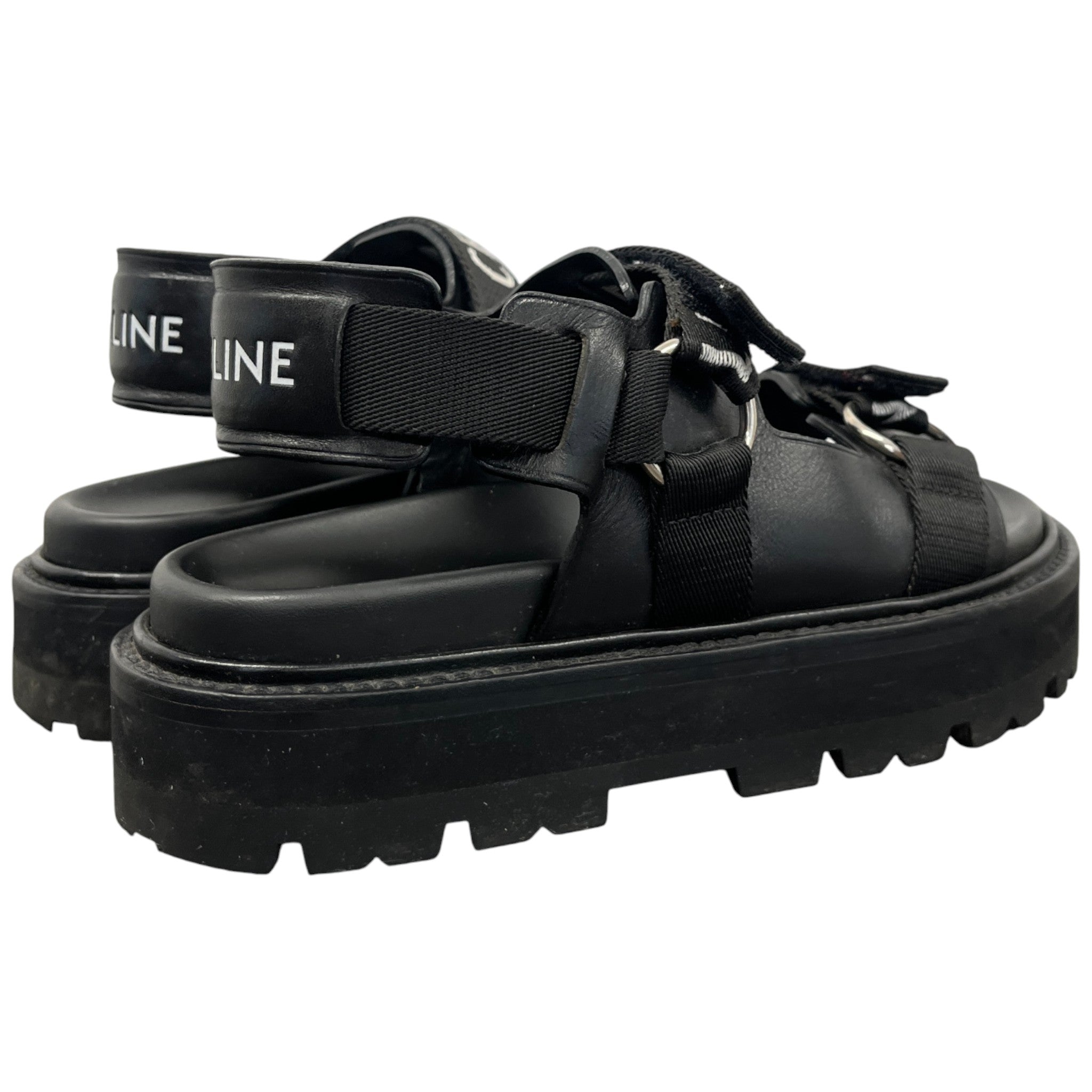 Women's Bulky Logo Sandals Black Size EU 38 / UK 5