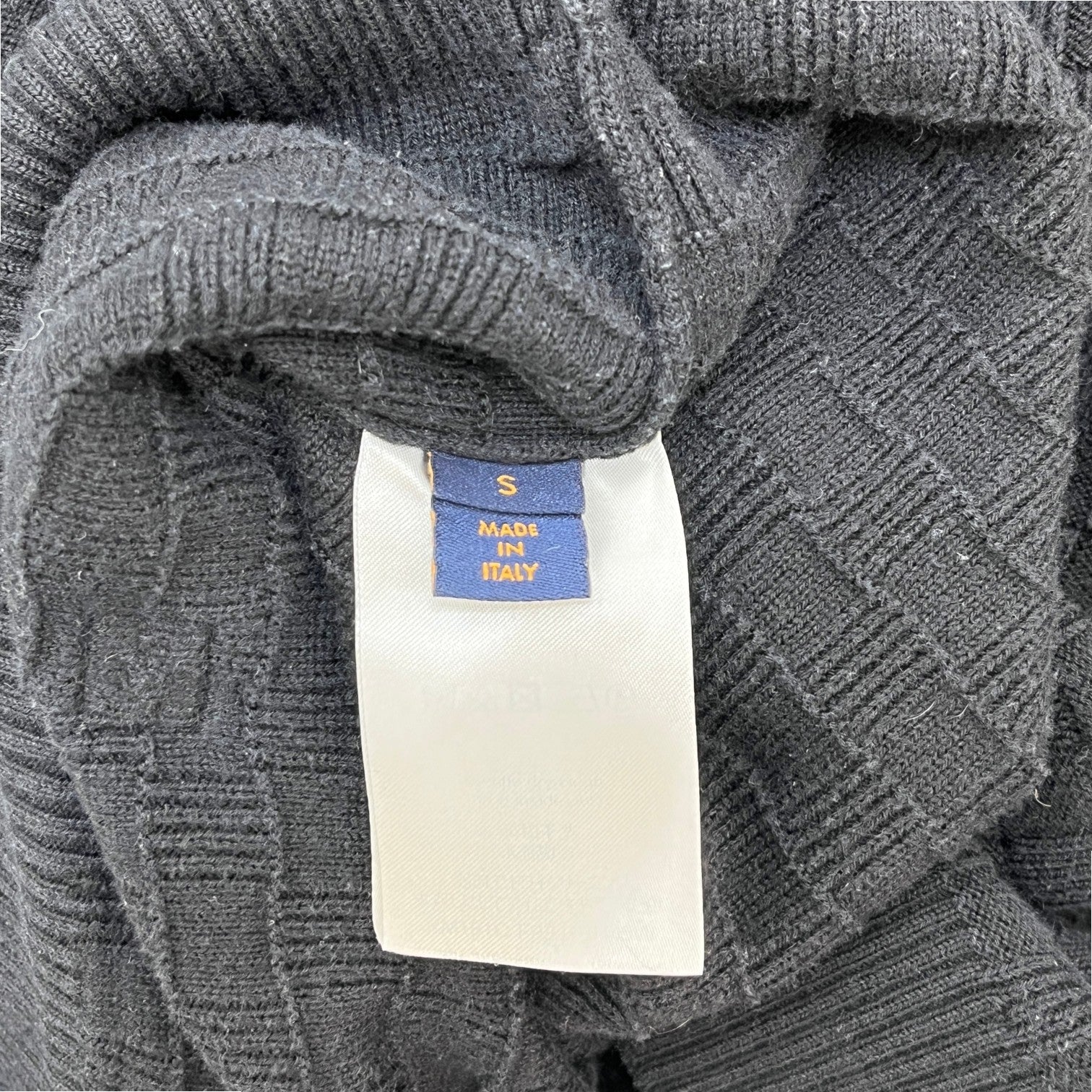 Men's Damier Jumper Black Size S